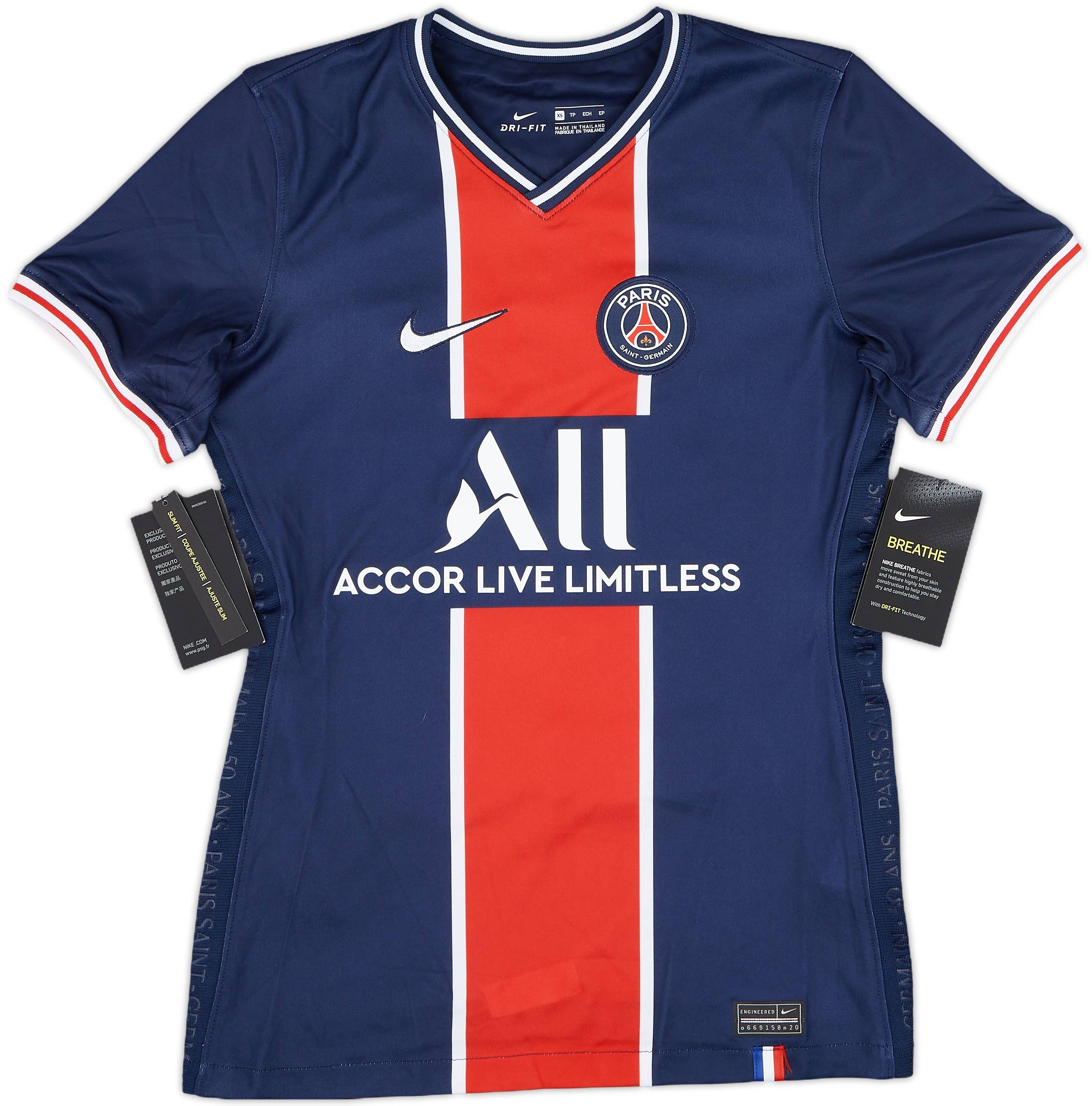2020-21 Paris Saint-Germain Home Shirt Verratti #6 (Women's XS)
