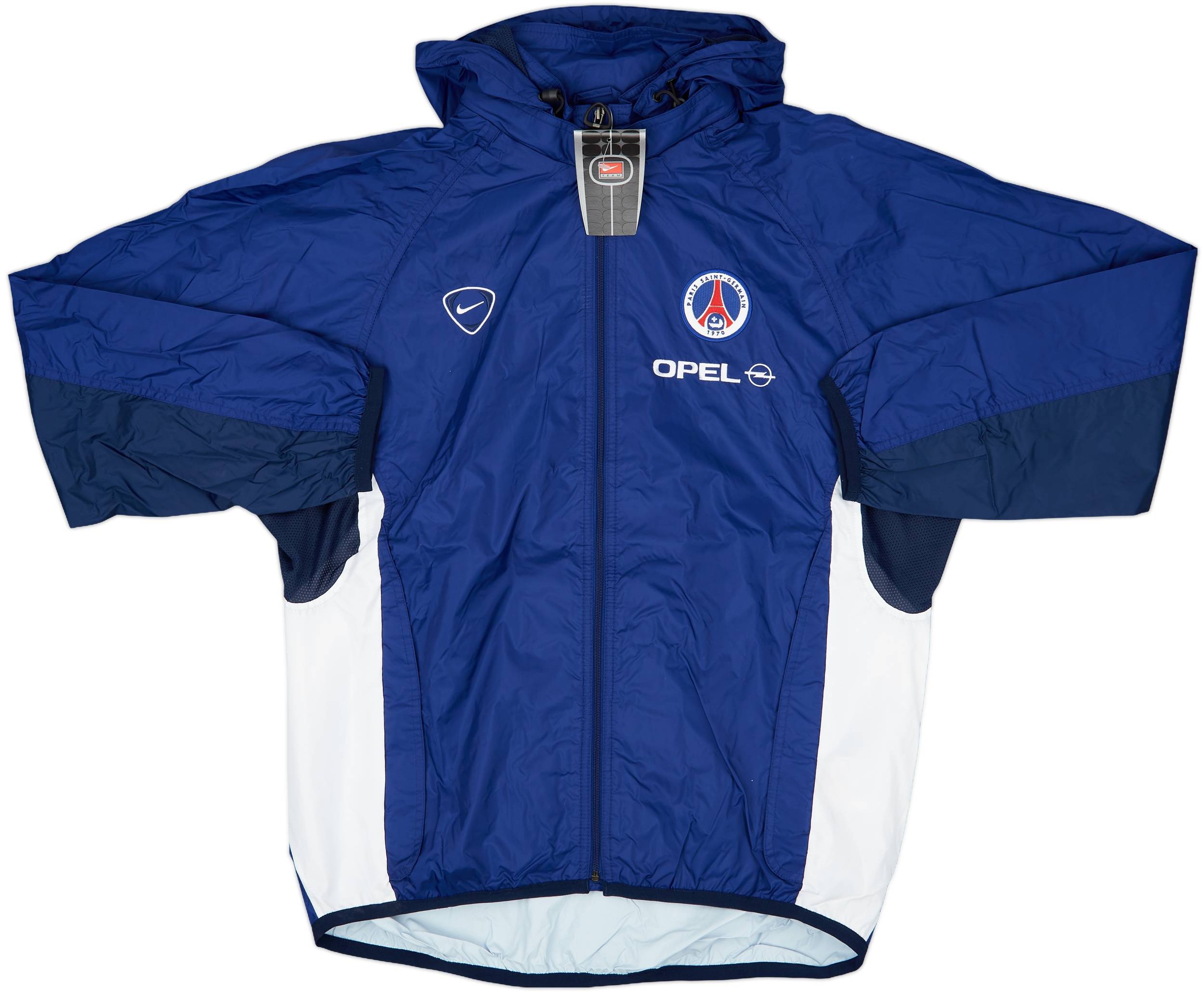 2000-01 Paris Saint-Germain Player Issue Nike Hooded Rain Jacket (S)