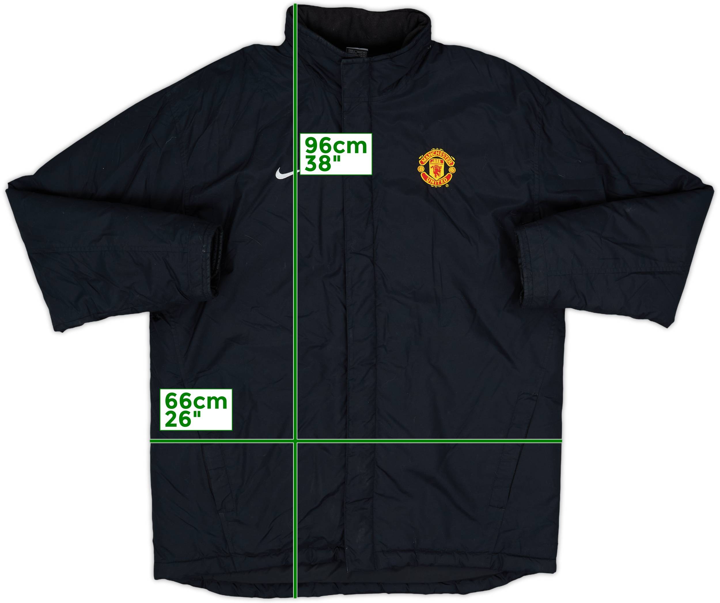 2003-04 Manchester United Nike Padded Bench Coat - 8/10 - (L)