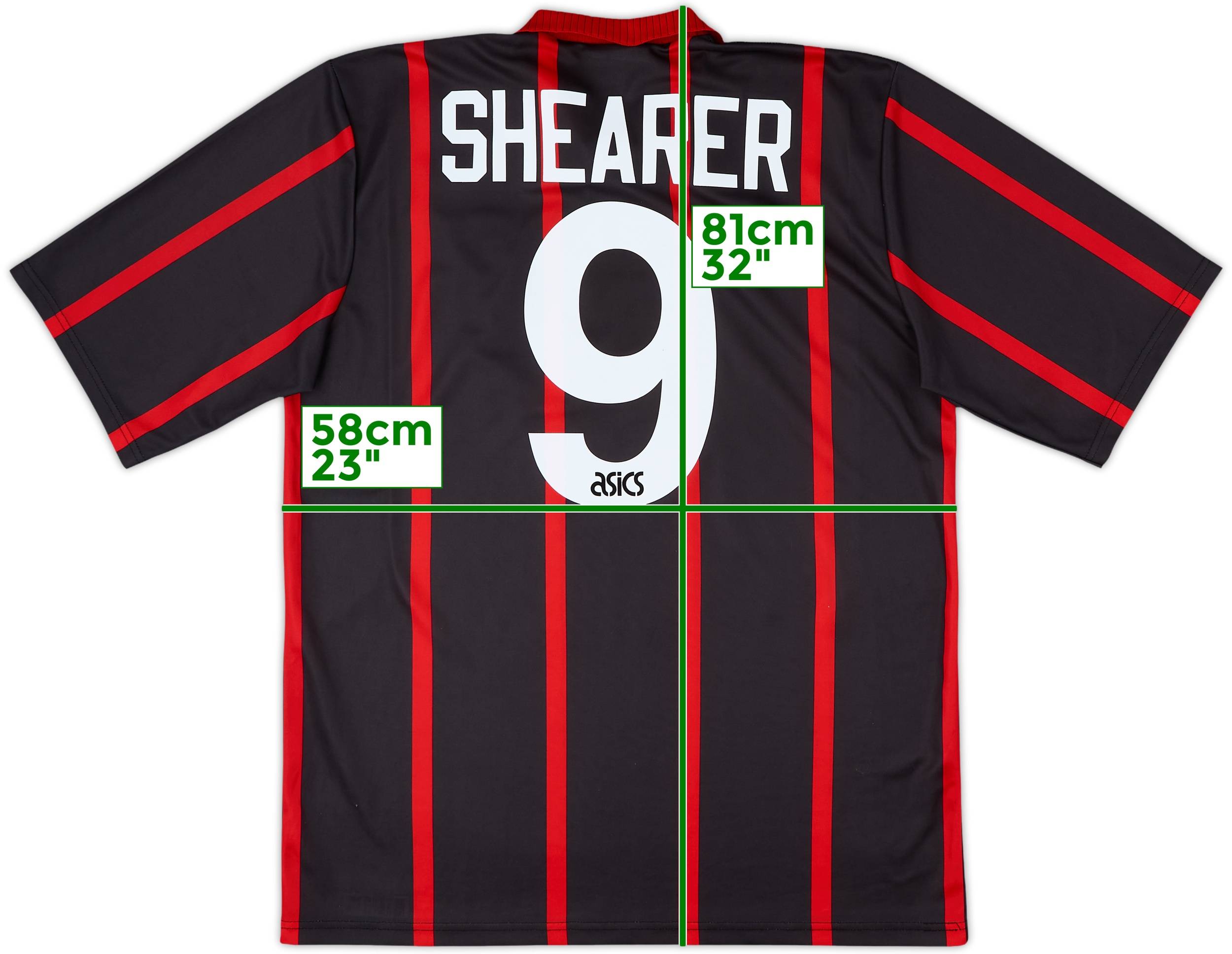 1994-95 Blackburn Away Shirt Shearer #9 - 8/10 - (L)