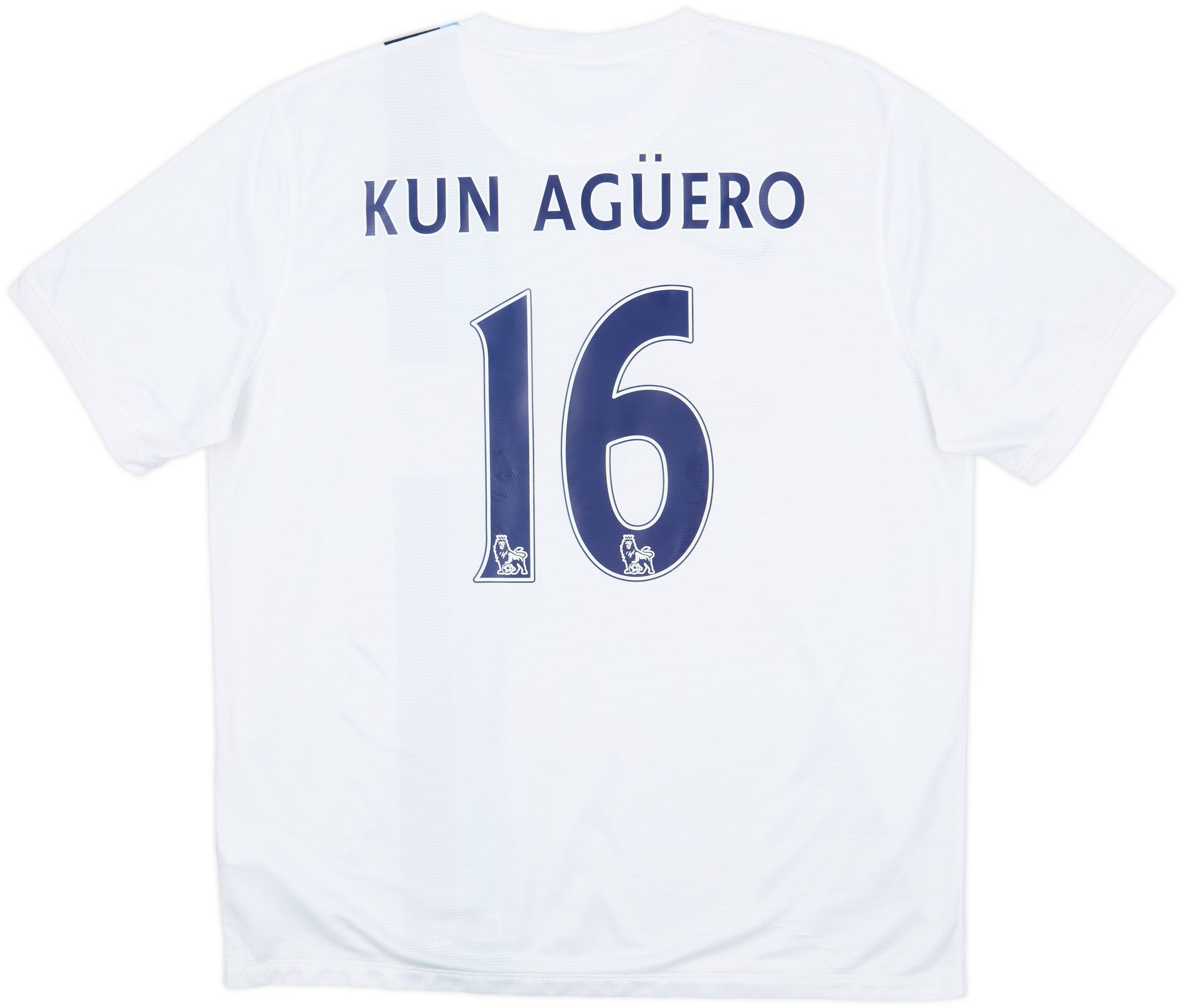2013-14 Manchester City Third Shirt Kun Aguero #16 - 8/10 - (XL)