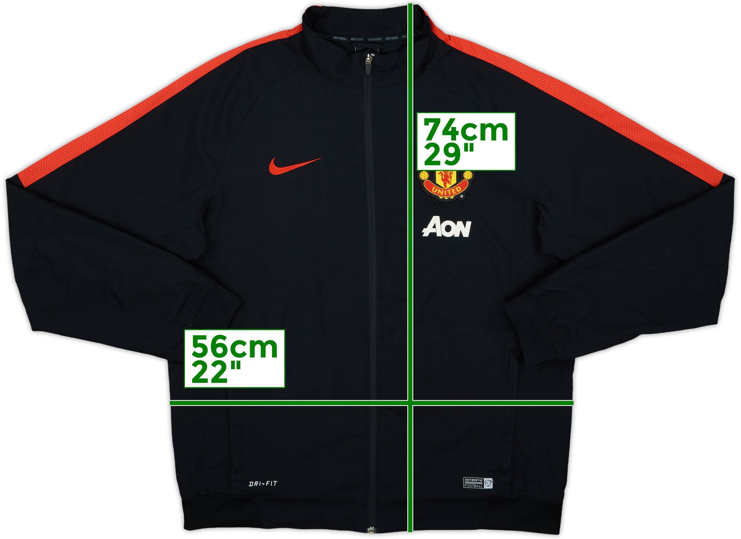 2014-15 Manchester United Nike Track Jacket - 8/10 - (L)