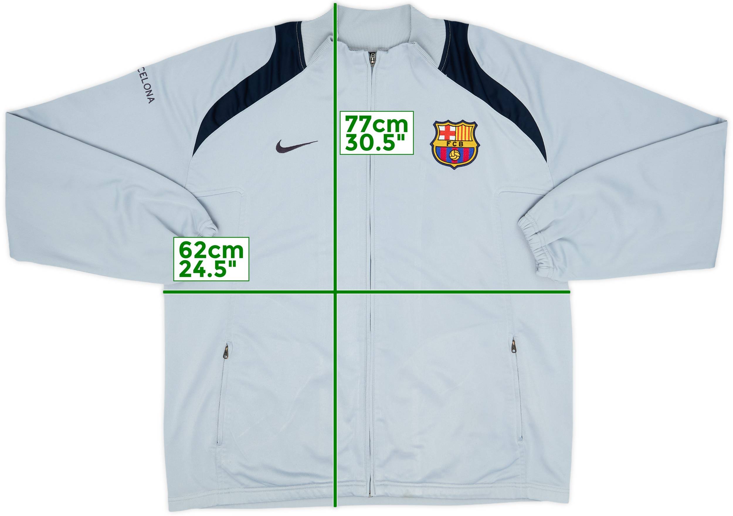2005-06 Barcelona Nike Track Jacket - 8/10 - (L)