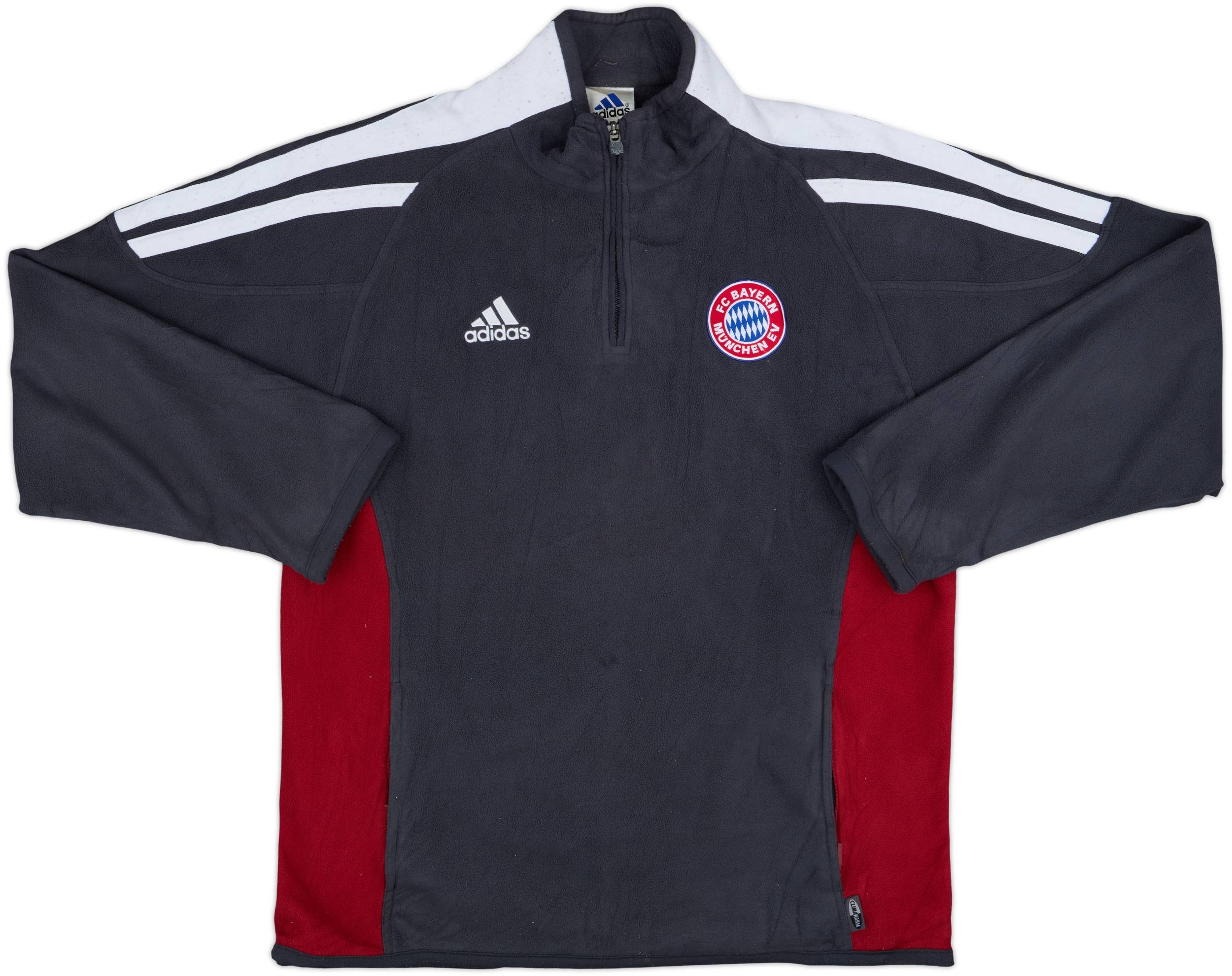 2001-02 Bayern Munich adidas 1/4 Zip Fleece Top - 8/10 - (L)