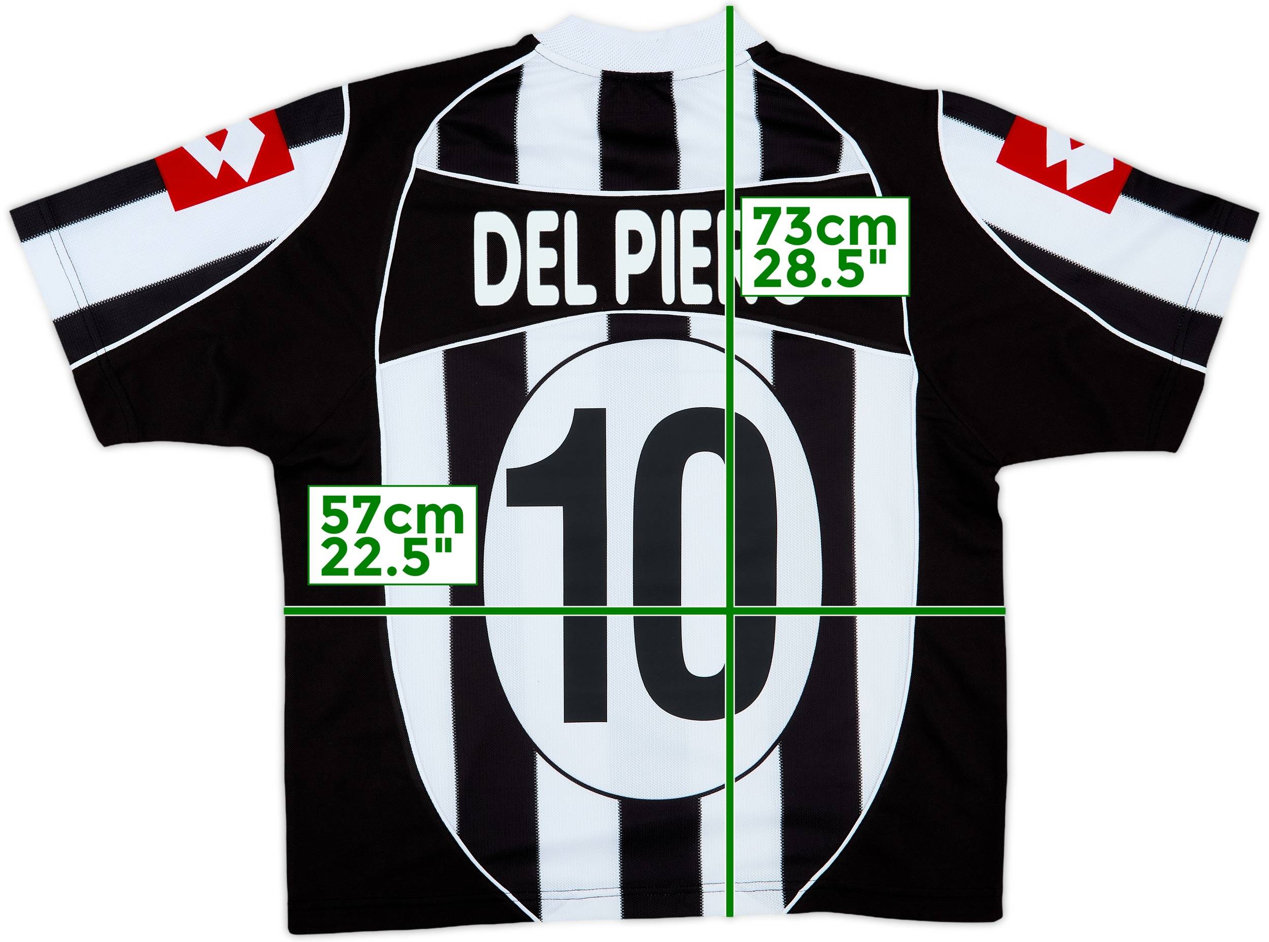 2002-03 Juventus Home Shirt Del Piero #10 - 8/10 - (L)