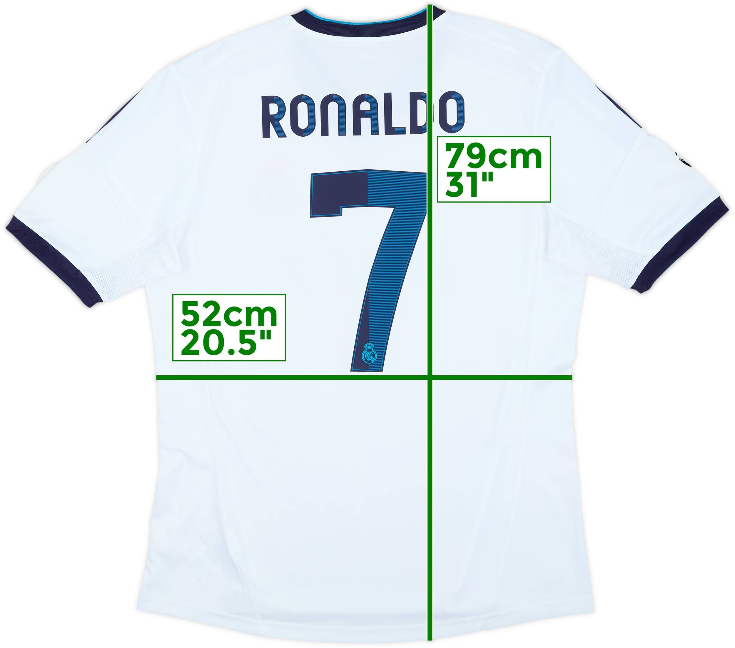 2012-13 Real Madrid Home Shirt Ronaldo #7 - 7/10 - (M)