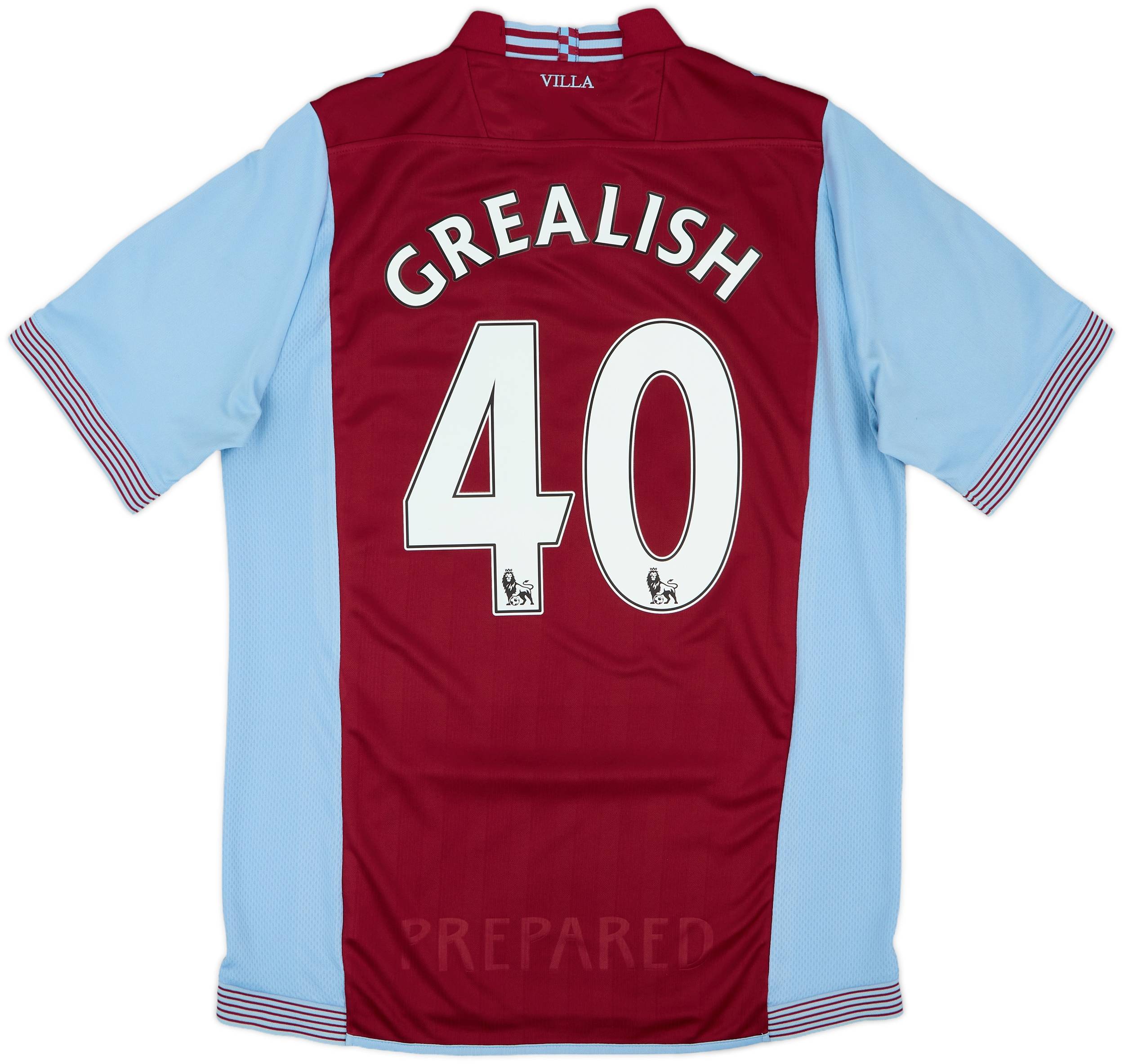 2013-14 Aston Villa Home Shirt Grealish #40 - 6/10 - (M)