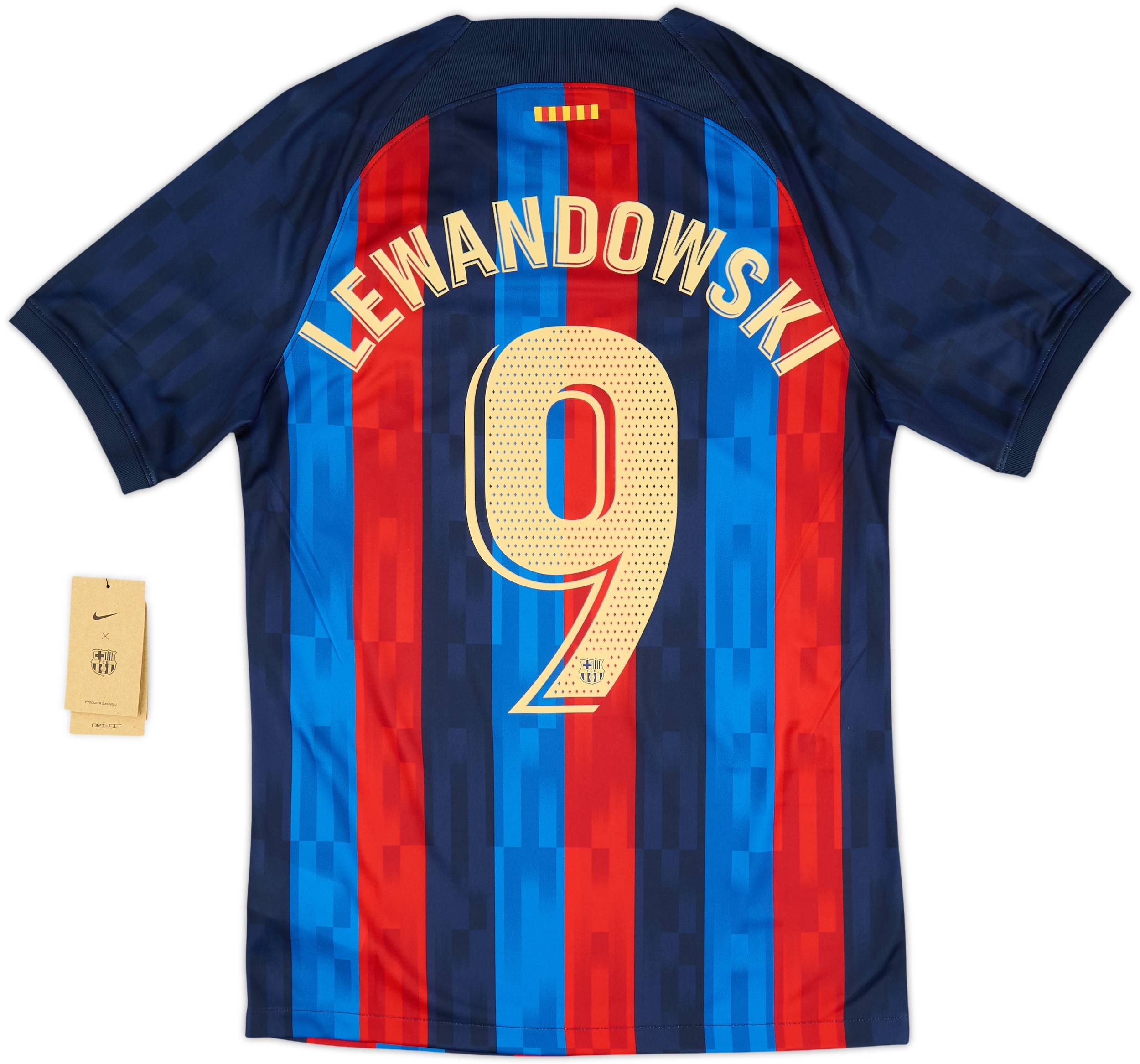 [正規品] FCバルセロナ ユニフォーム #9 LEWANDOWSKI 2022-23 Barcelona Home Shirt Lewandowski #9 (S)