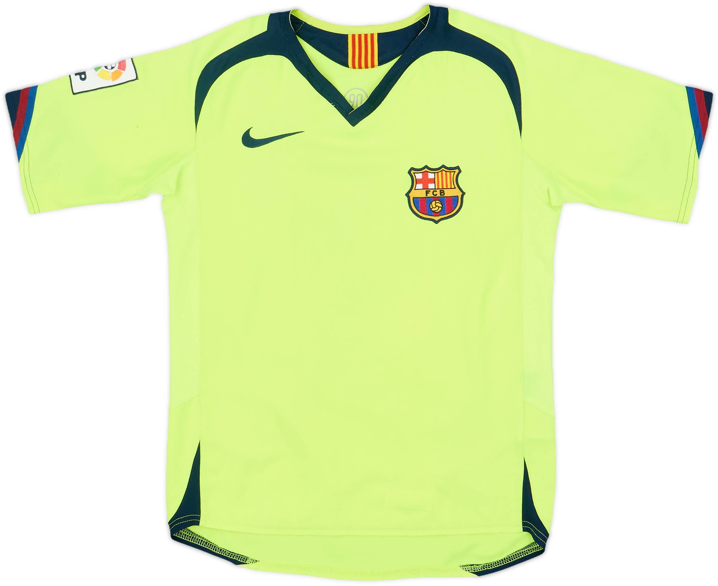 d*t様 2005年モデル FCバルセロナ AWAYユニフォーム Barcelona Away 2005/2006 - Football Soccer - Neon Fosfo - LARGE