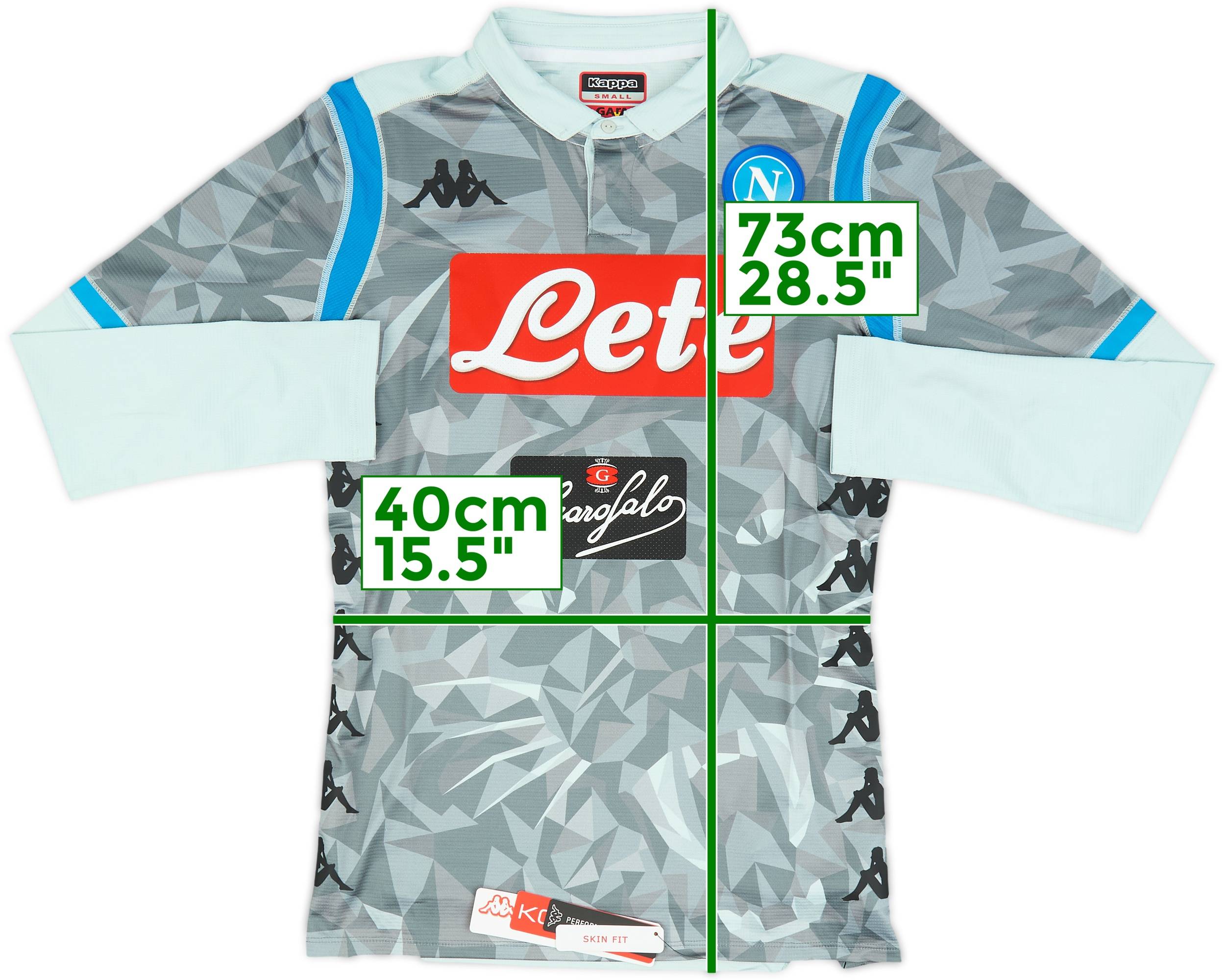 2018-19 Napoli Authentic Third L/S Shirt (S)