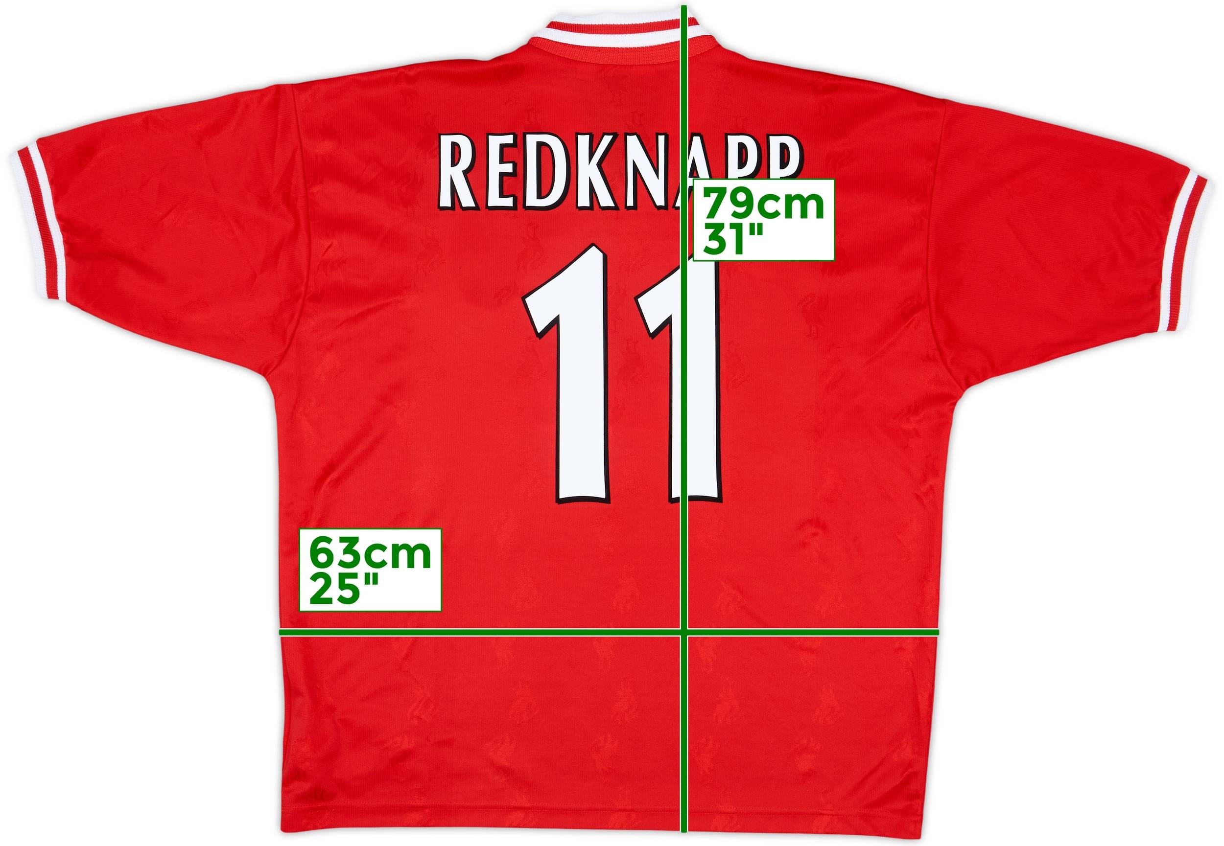 リバプール ユニホーム リーボック ＃11 レドナップ サイズＭ　1996-98 1996-98 Liverpool Home Shirt Redknapp #11 - 8/10 - (XL)