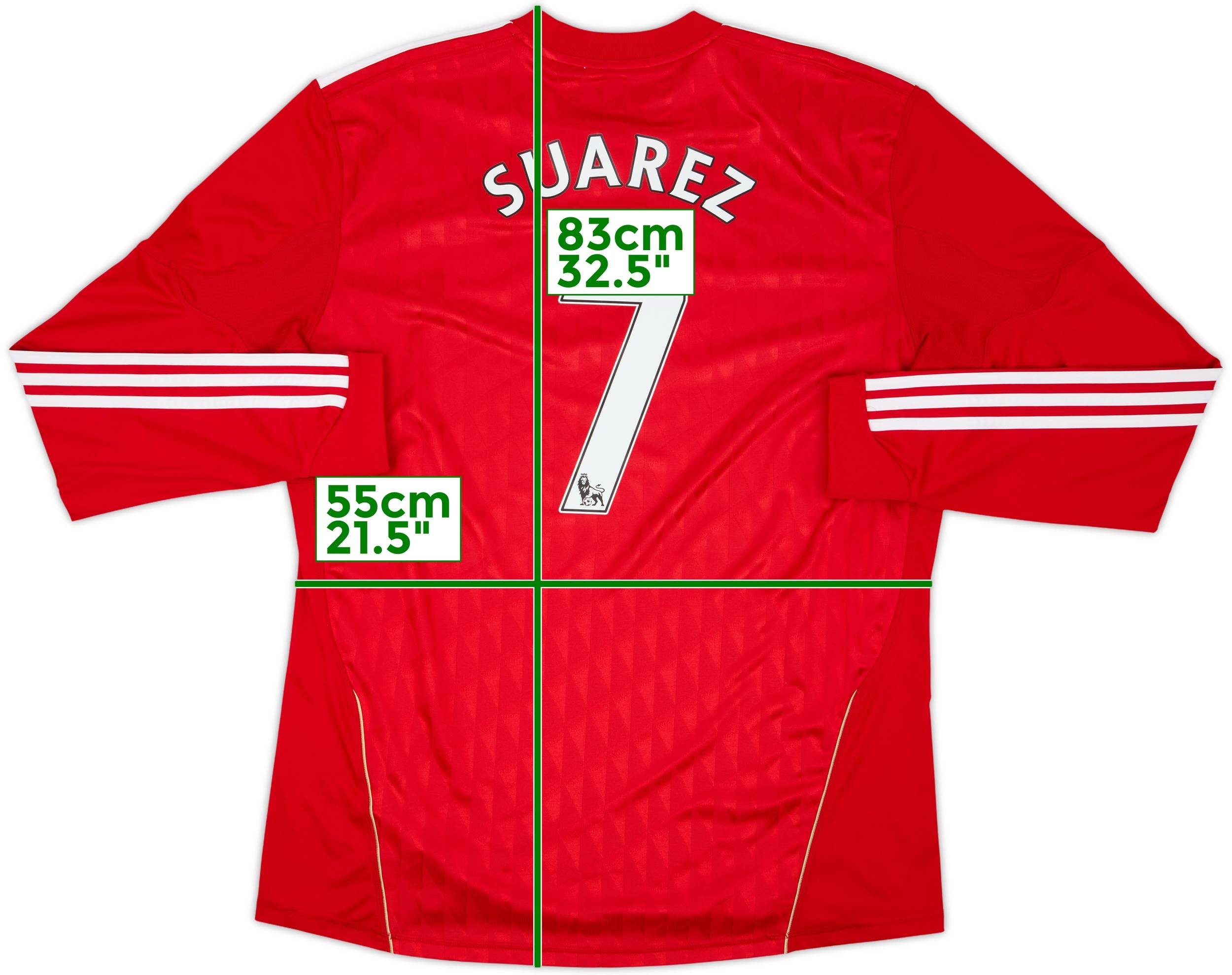 2010-12 Liverpool Home L/S Shirt Suarez #7 - 6/10 - (XL)