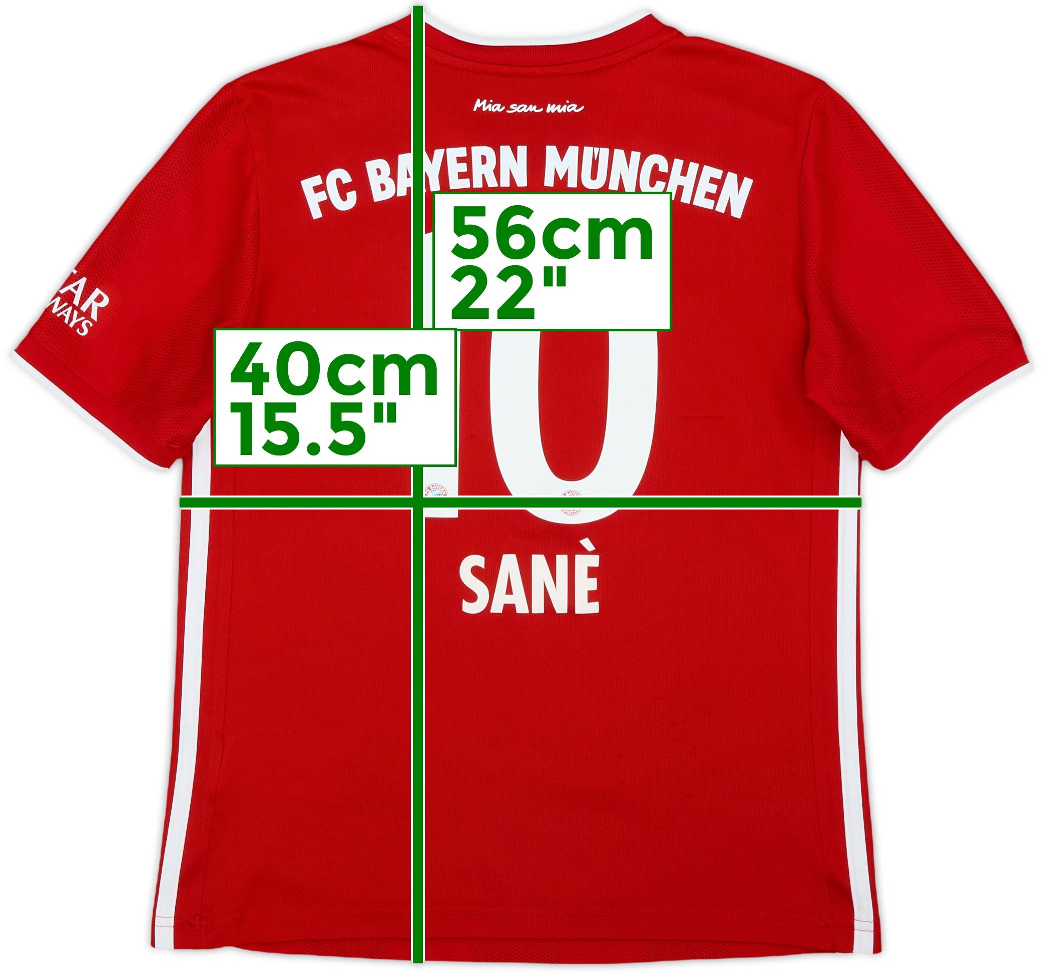 2020-21 Bayern Munich Home Shirt Sane #10 - 7/10 - (M.Boys)