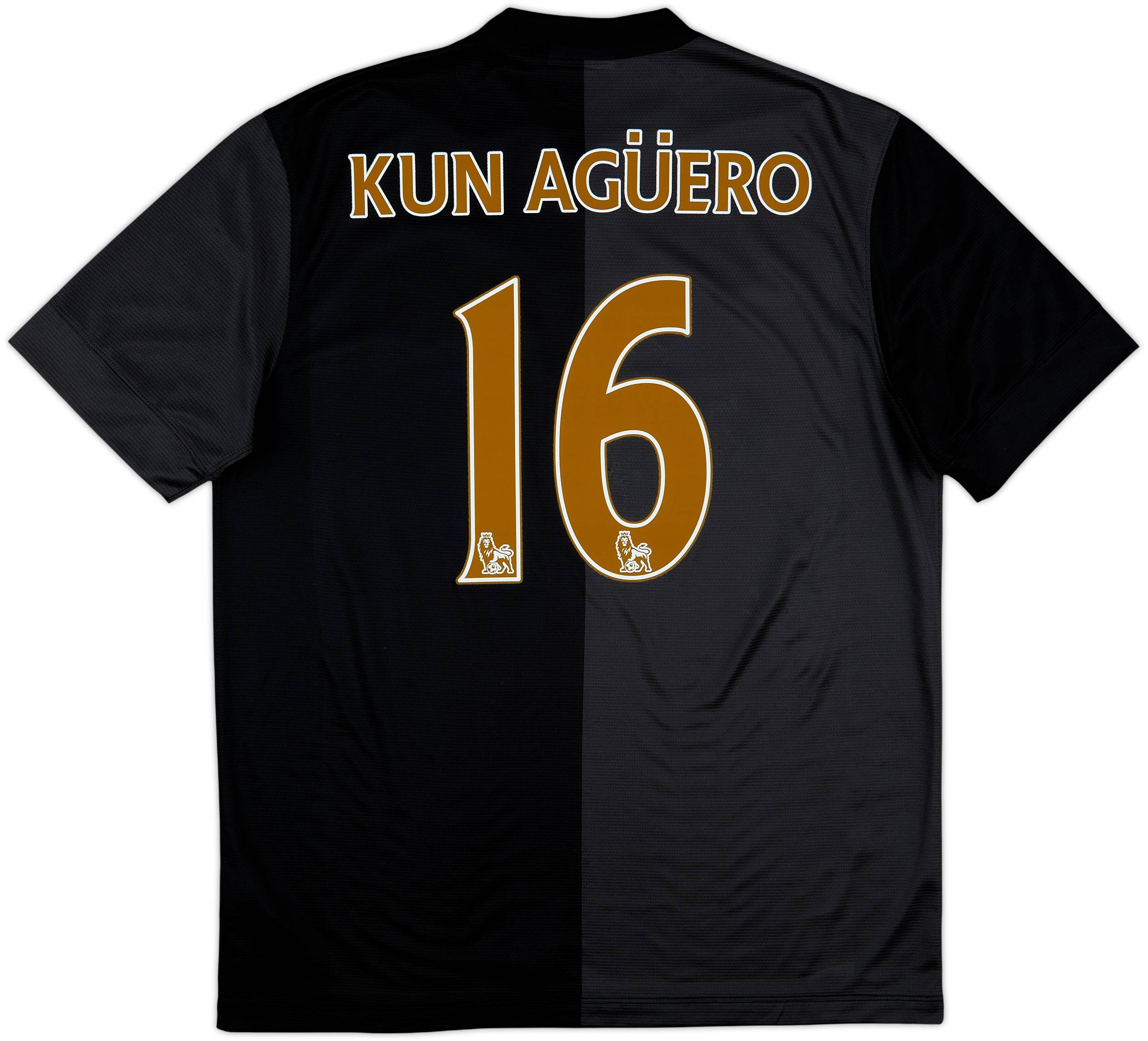 2013-14 Manchester City Away Shirt Kun Aguero #16 - 8/10 - (L)