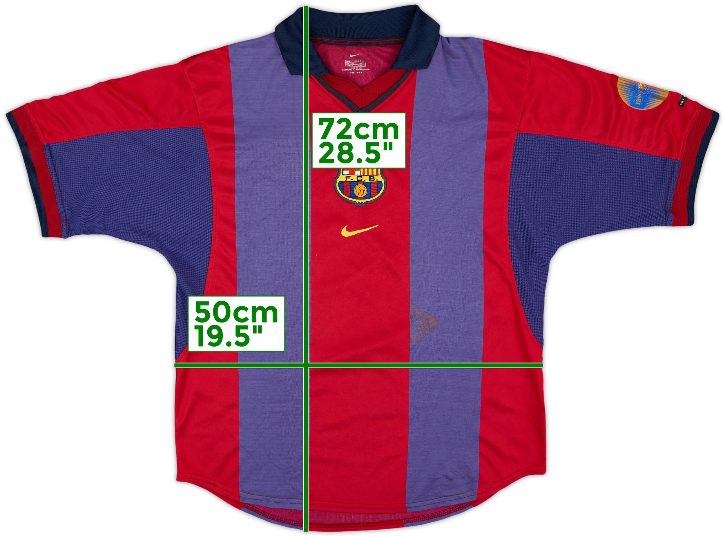 2000-01 Barcelona Home Shirt - 4/10 - (M)