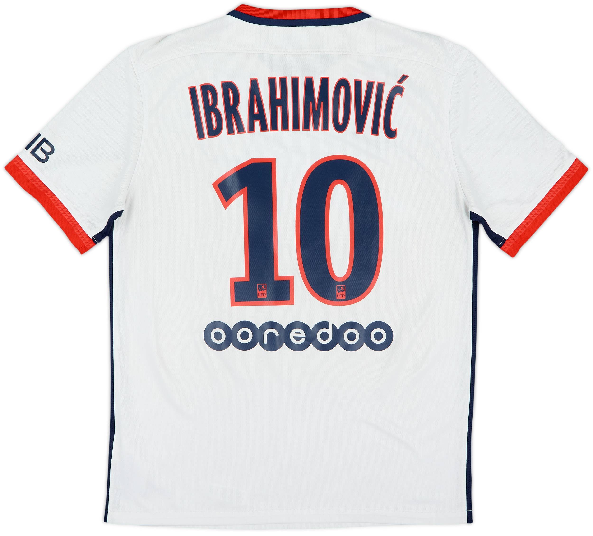 2015-16 Paris Saint-Germain Away Shirt Ibrahimovic #10 - 6/10 - (M)