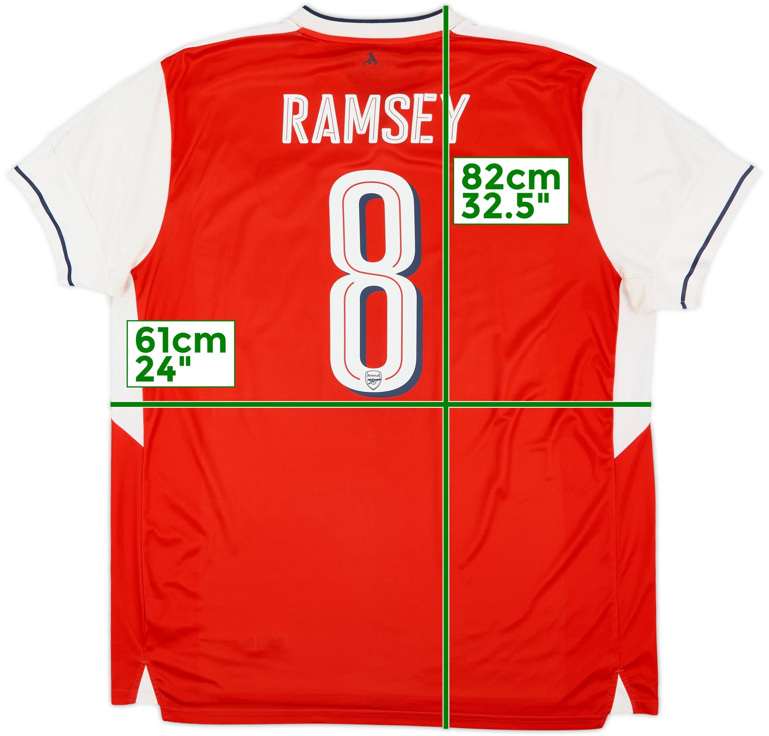 2016-17 Arsenal Home Shirt Ramsey #8 - 6/10 - (XXL)