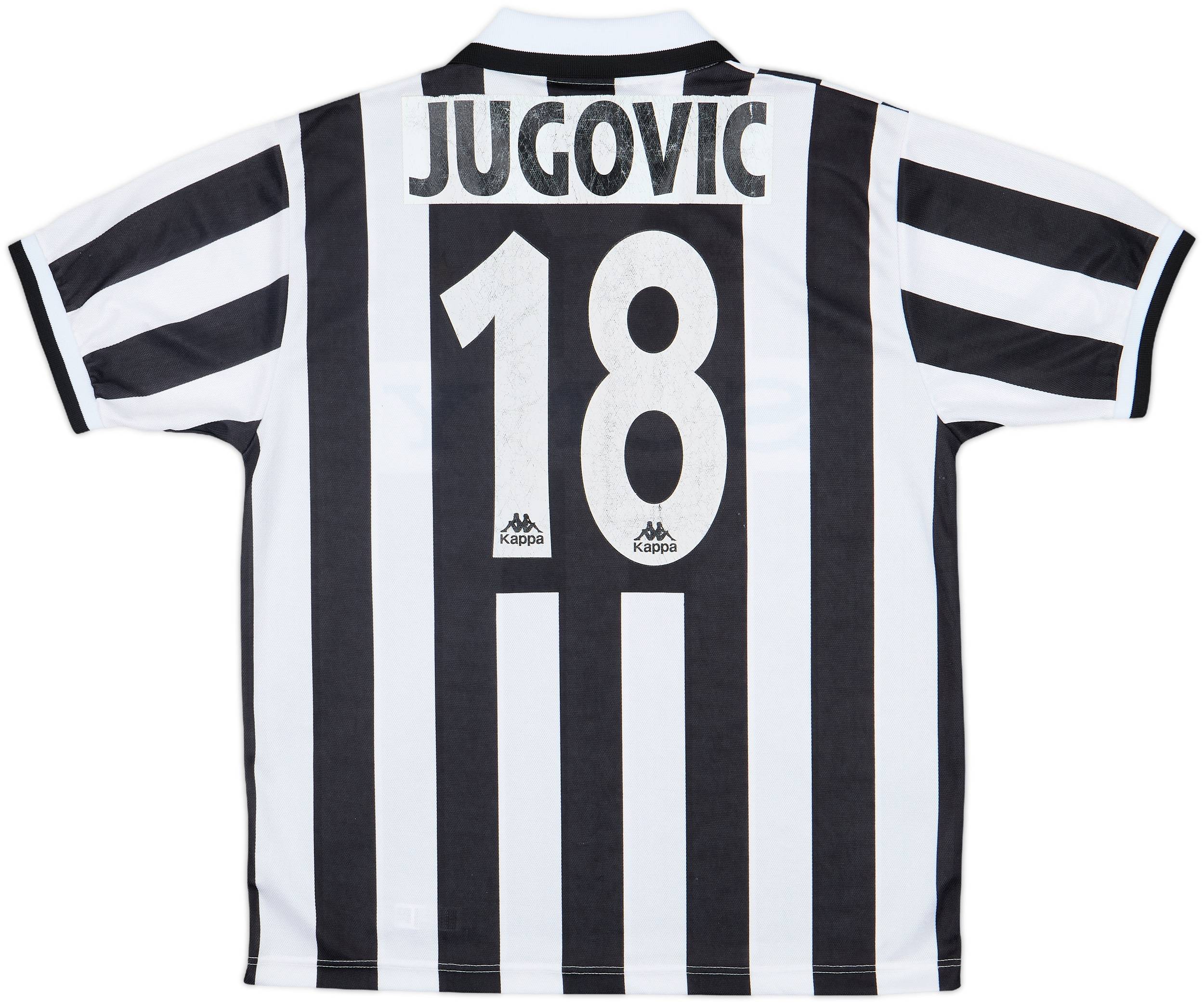 1995-97 Juventus Home Shirt Jugovic #18 - 6/10 - (L)