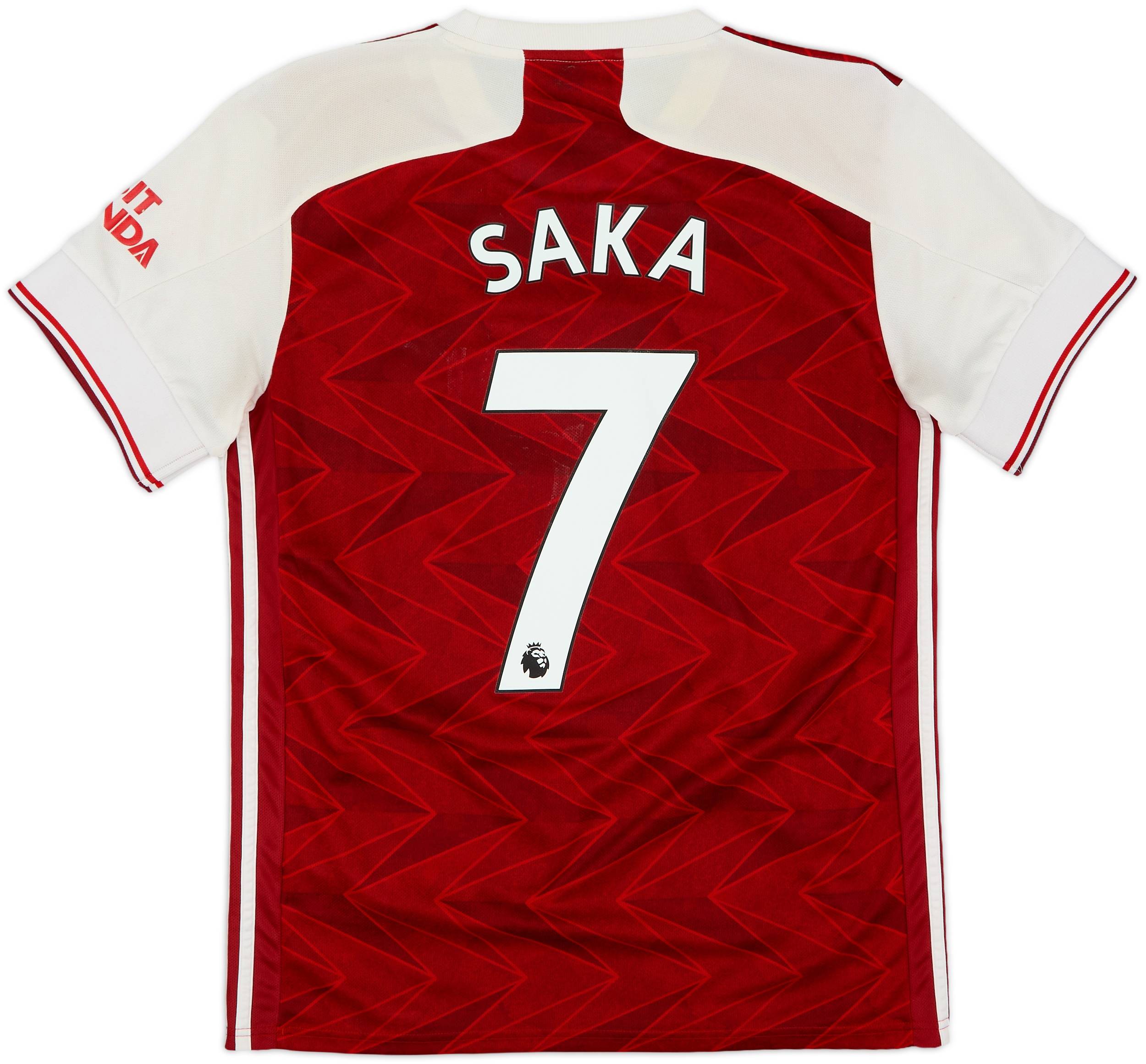 2020-21 Arsenal Home Shirt Saka #7 - 4/10 - (M)