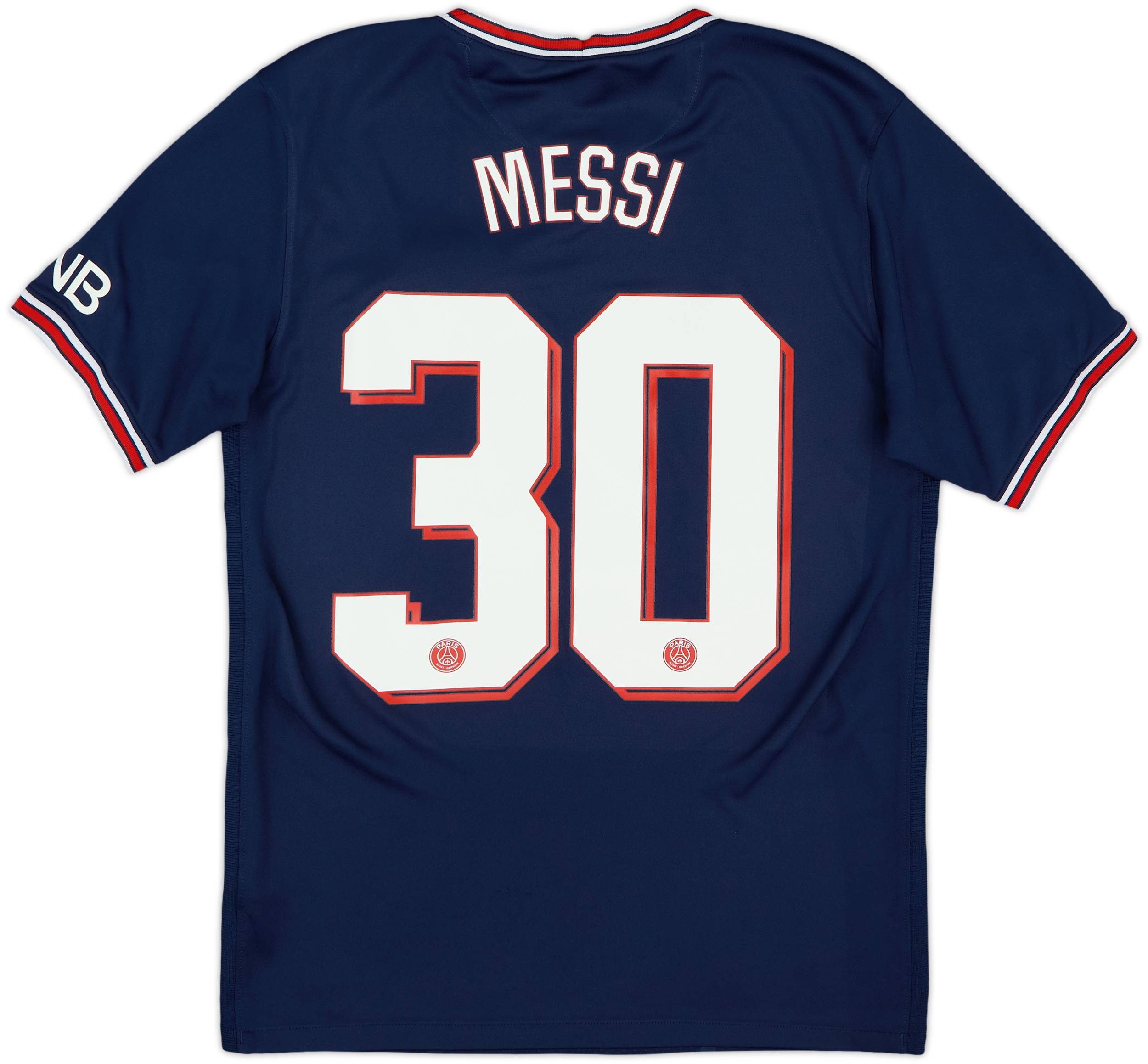 2021-22 Paris Saint-Germain Home Shirt Messi #30 - 8/10 - (S)