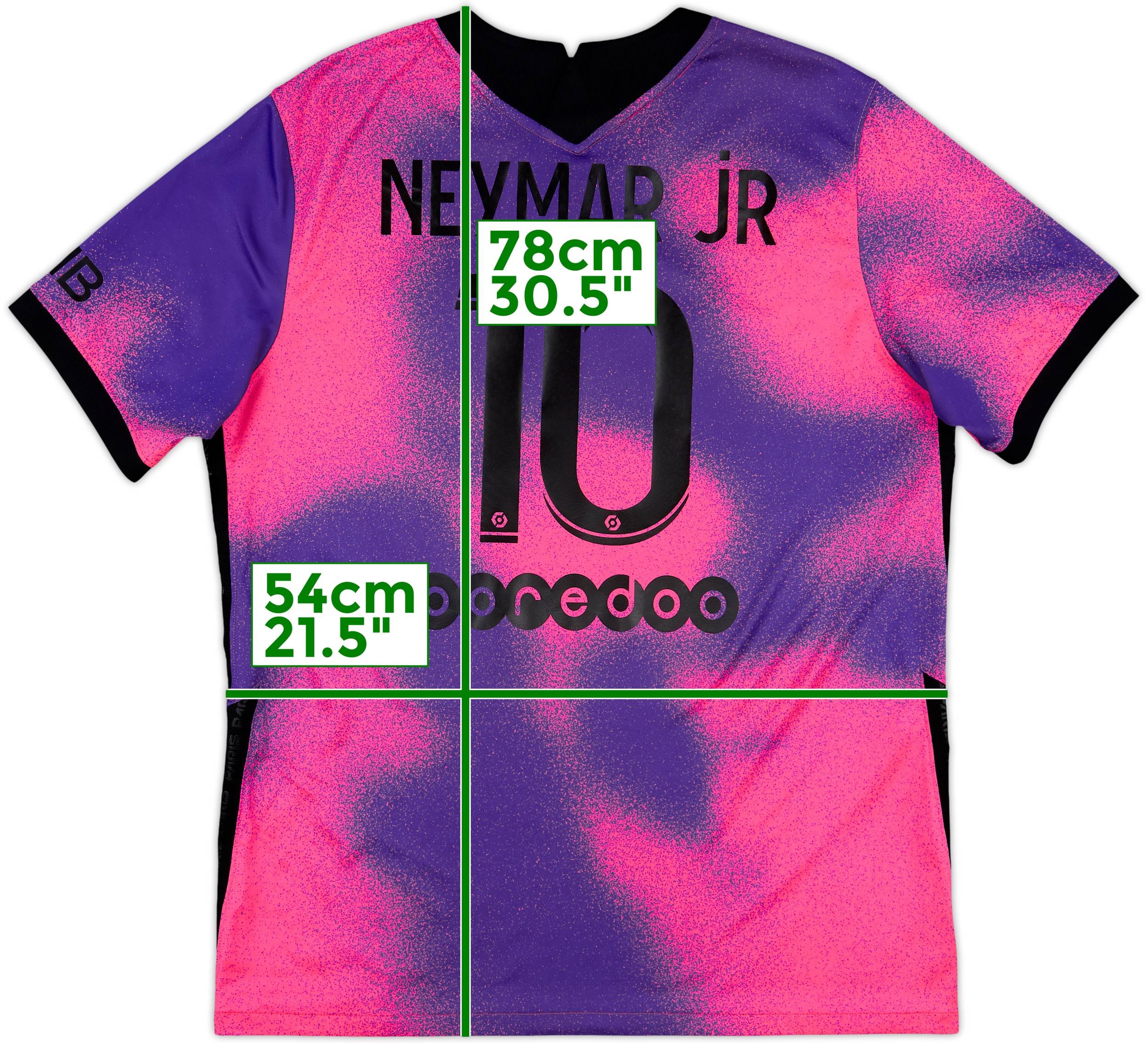 2020-21 Paris Saint-Germain Fourth Shirt Neymar Jr #10 - 10/10 - (L)