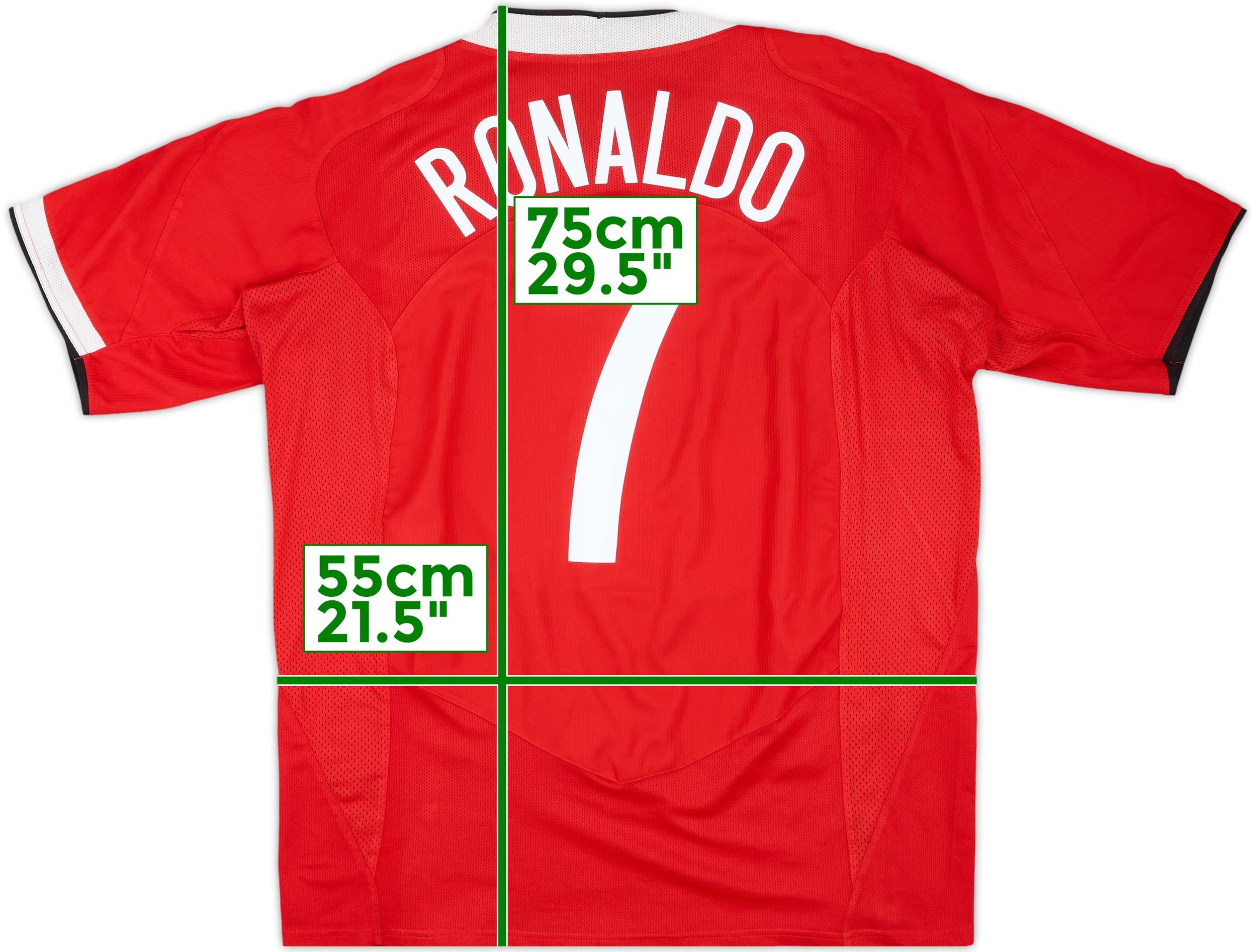 2004-06 Manchester United Home Shirt Ronaldo #7 - 7/10 - (XXL)