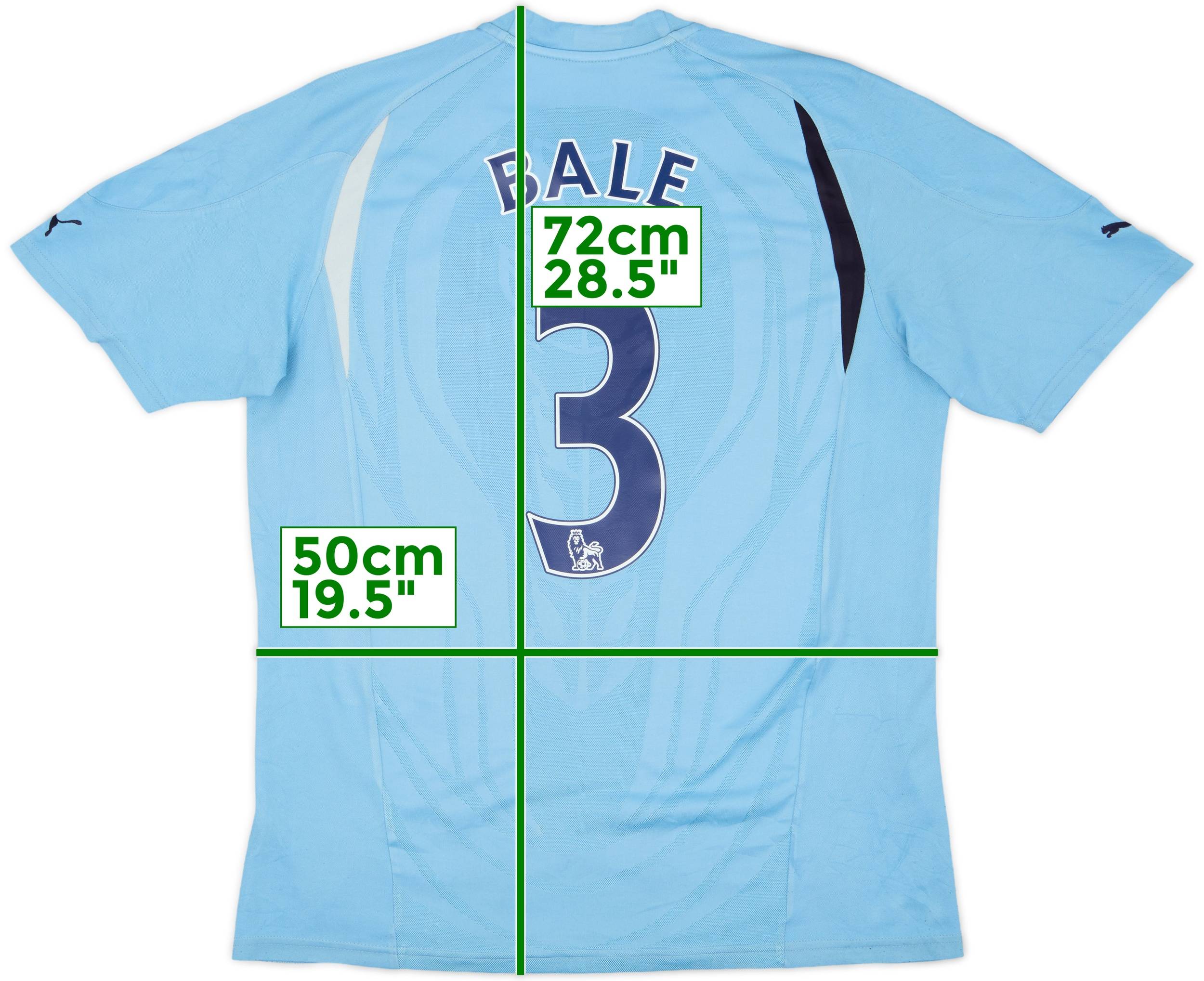 Camiseta de visitante del Tottenham 2010-11 Bale #3 - 7/10 - (M)