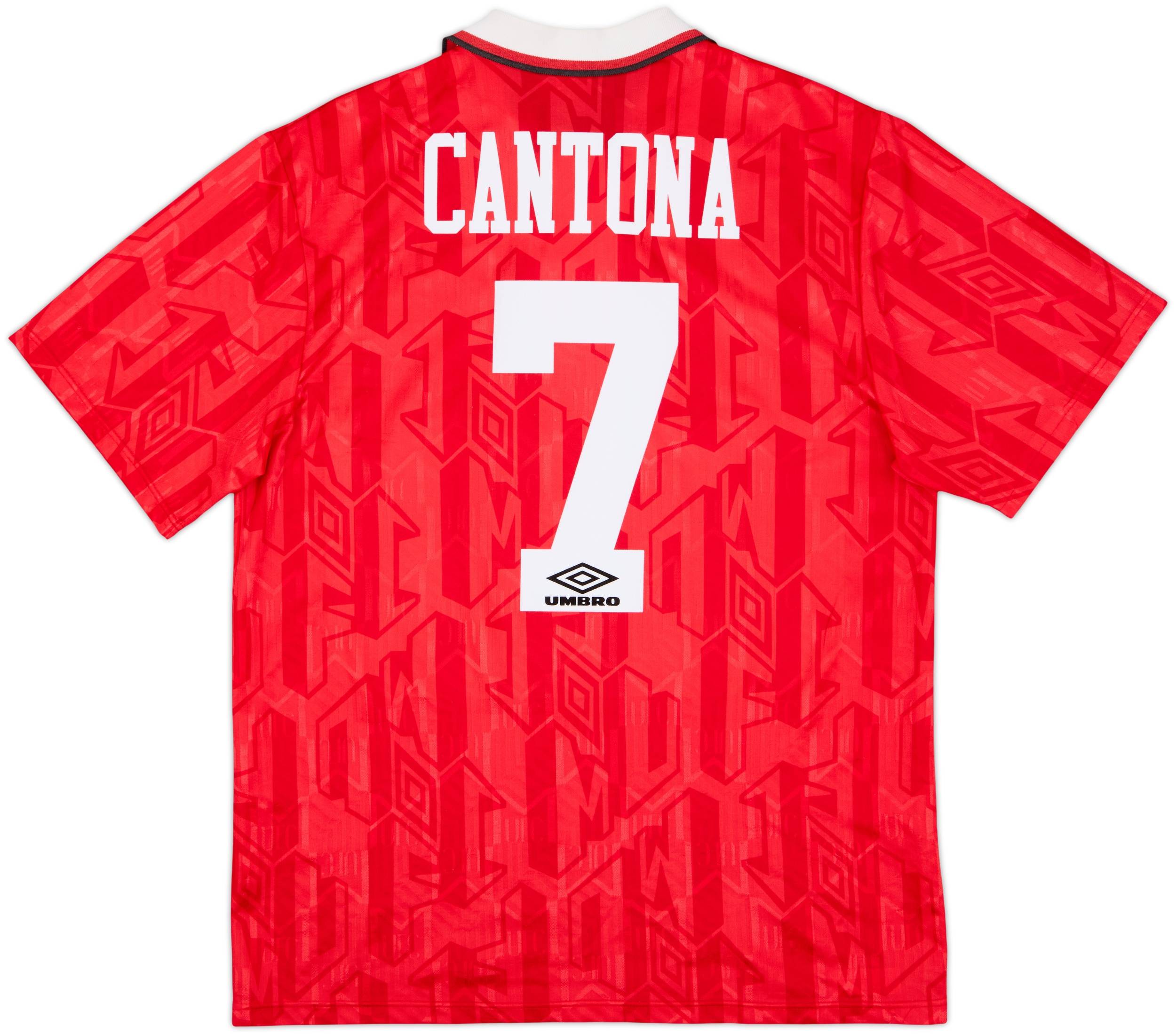 1992-94 Manchester United Home Shirt Cantona #7 - 8/10 - (L)