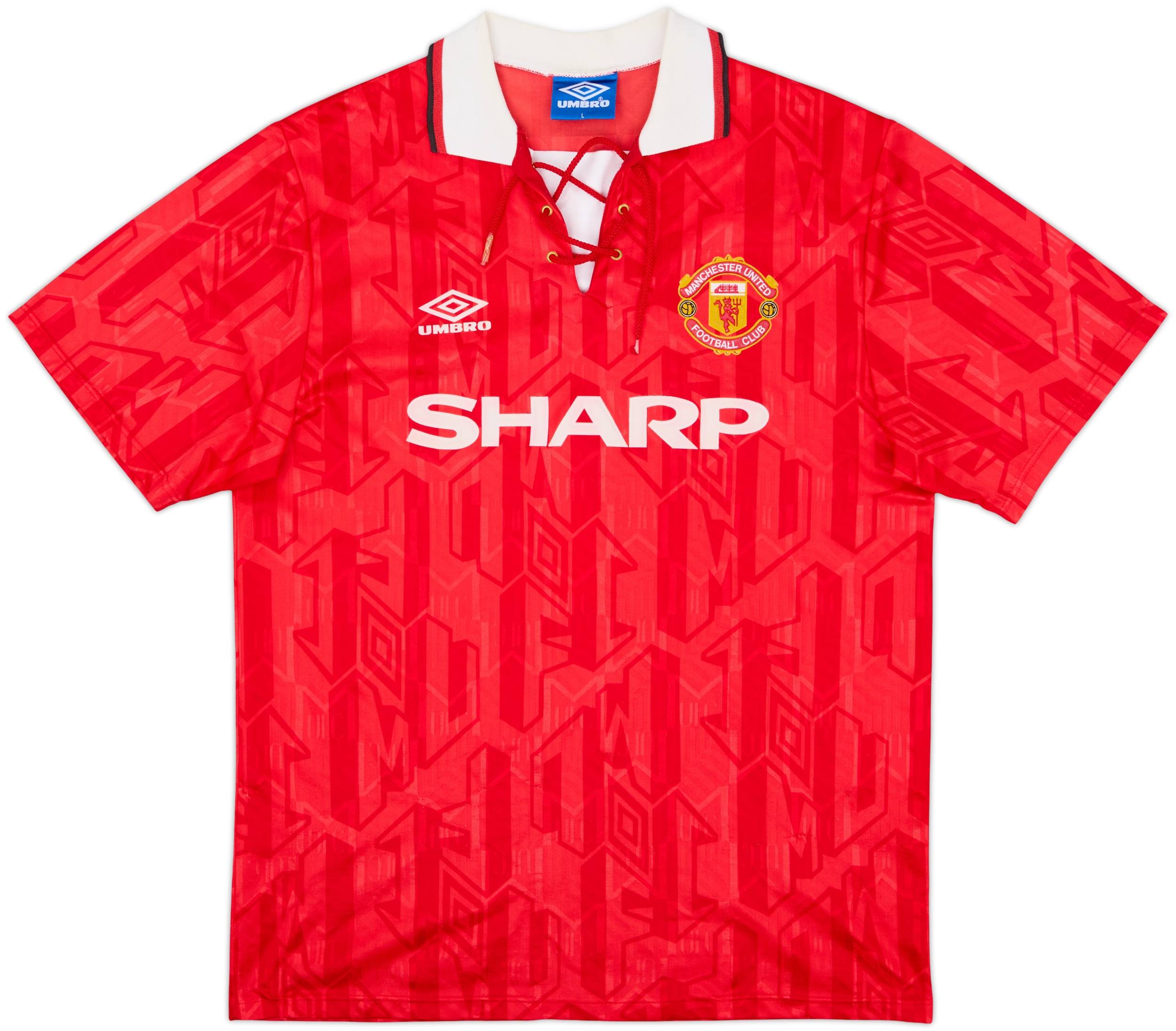 ウェア y 1992-94 Manchester United Cantona 1992-94 Manchester United 'Champions' Home Shirt Cantona #7 - 5/10
