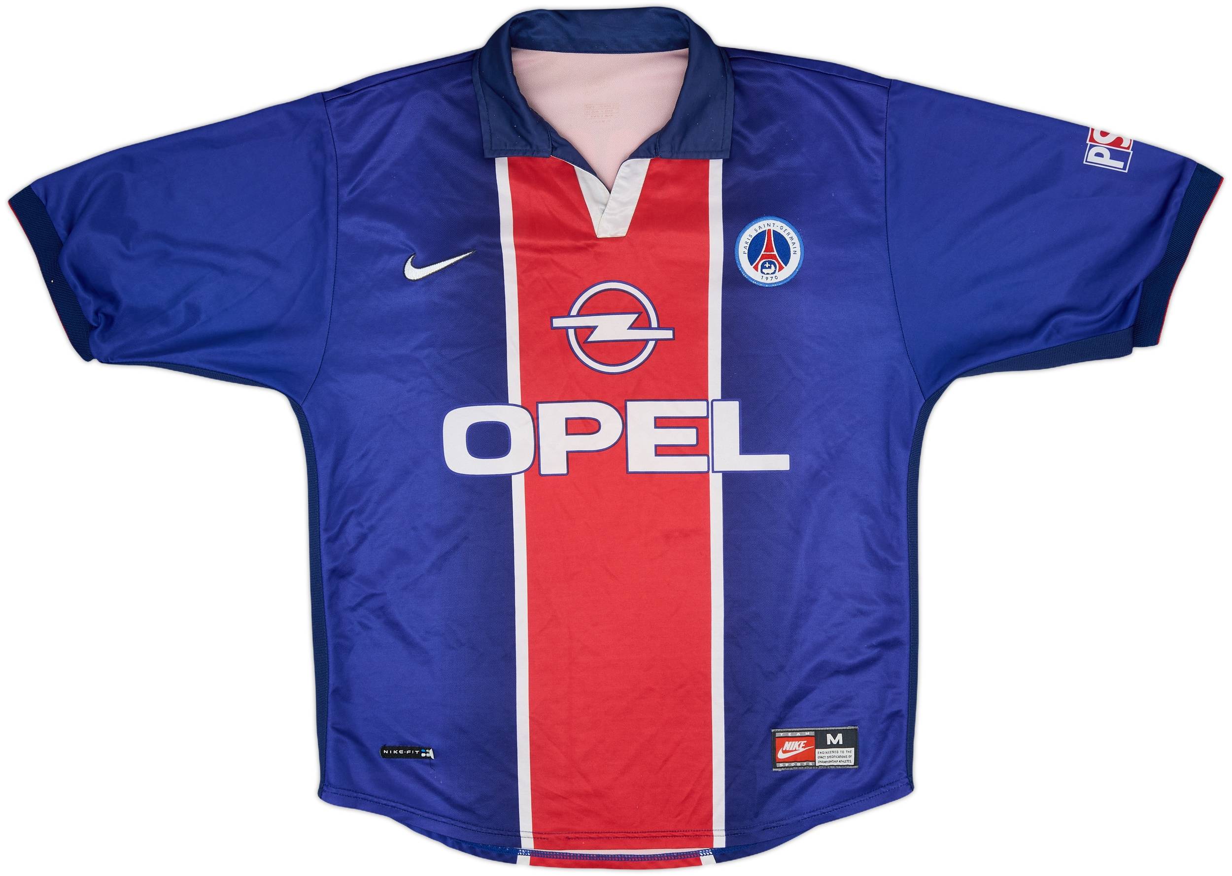 1998-99 Paris Saint-Germain Home Shirt Okocha #10 - 7/10 - (M)