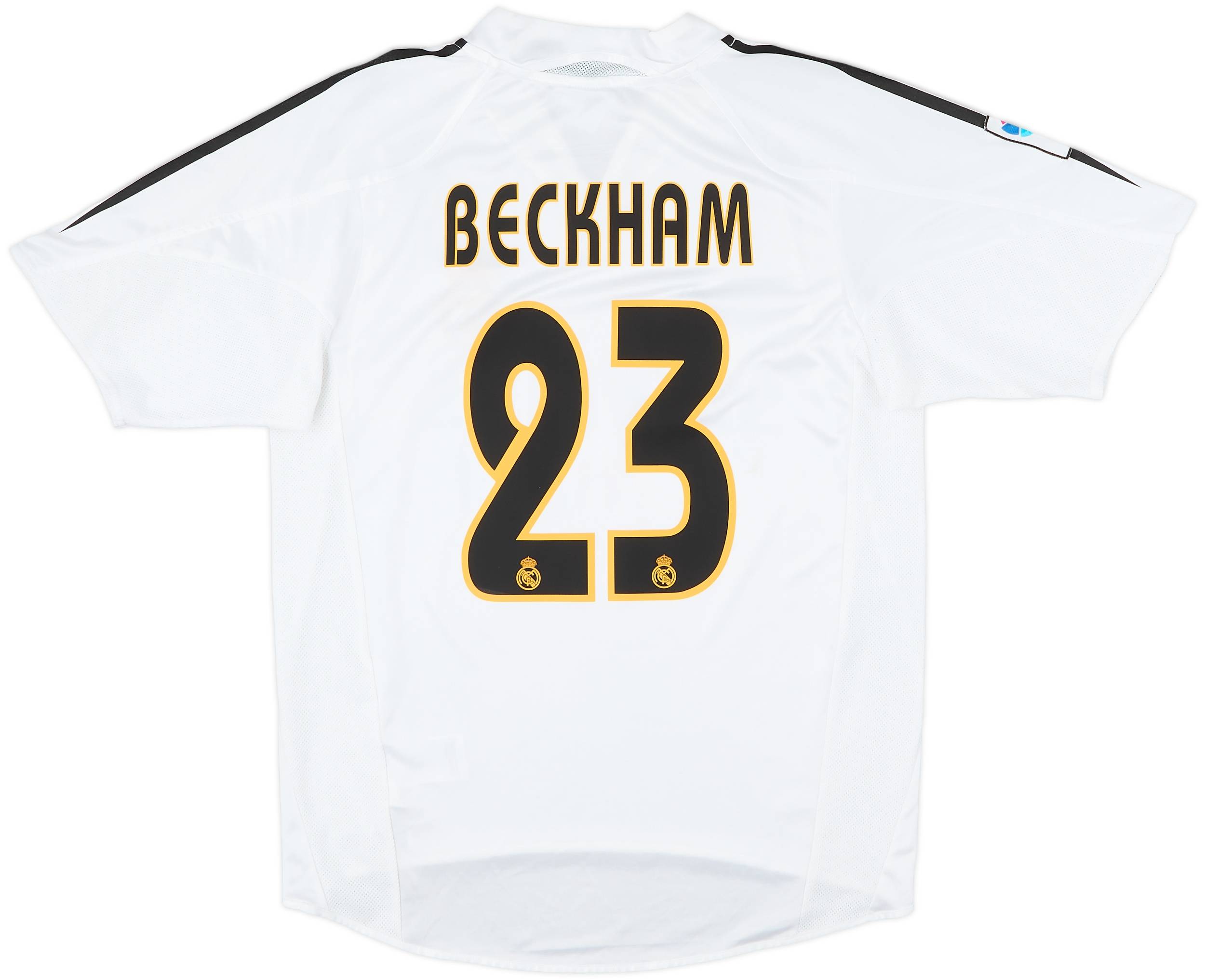 2004-05 Real Madrid Home Shirt Beckham #23 - 7/10 - (S)