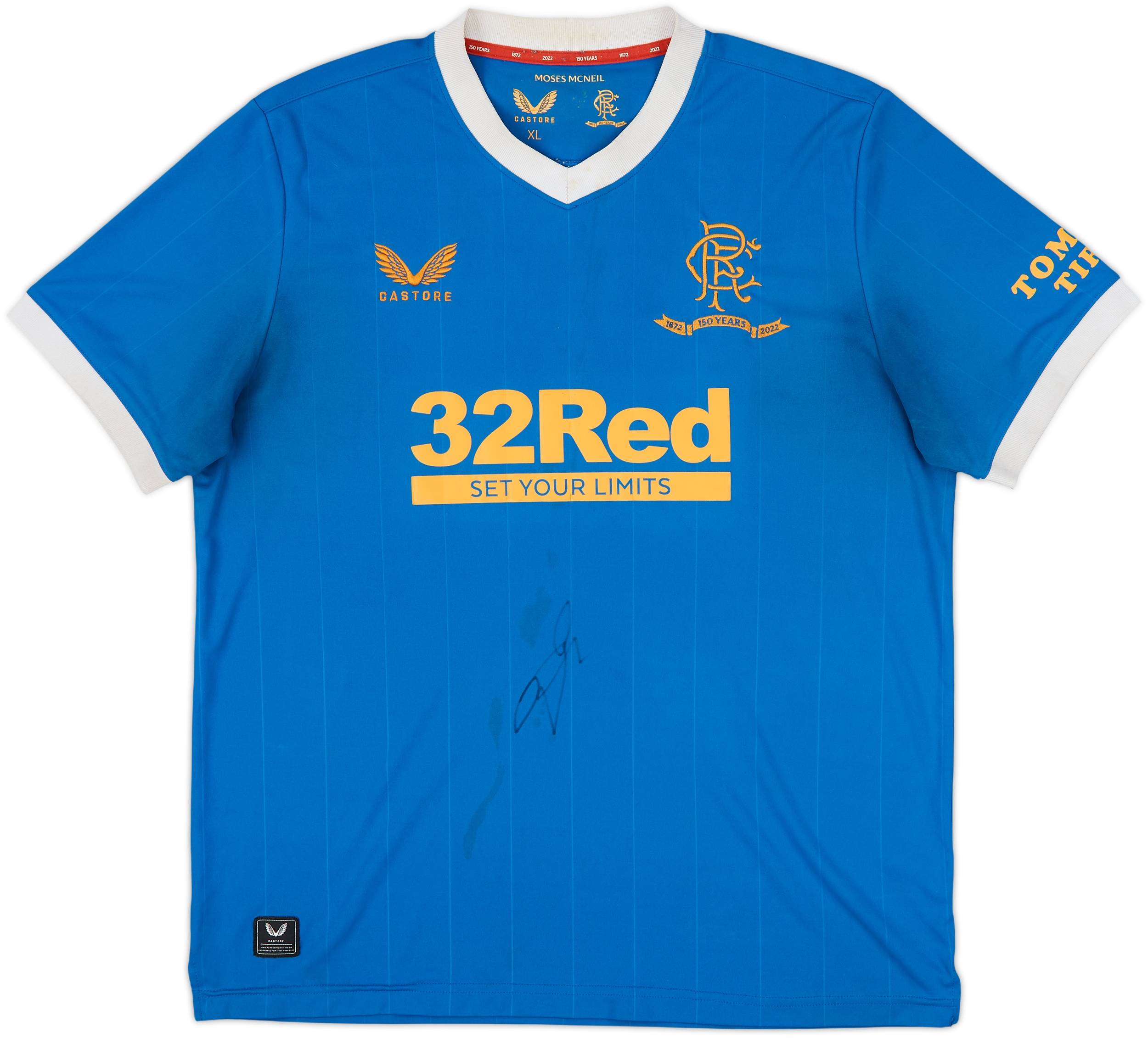 2021-22 Rangers Signed Home Shirt - 4/10 - (XL)