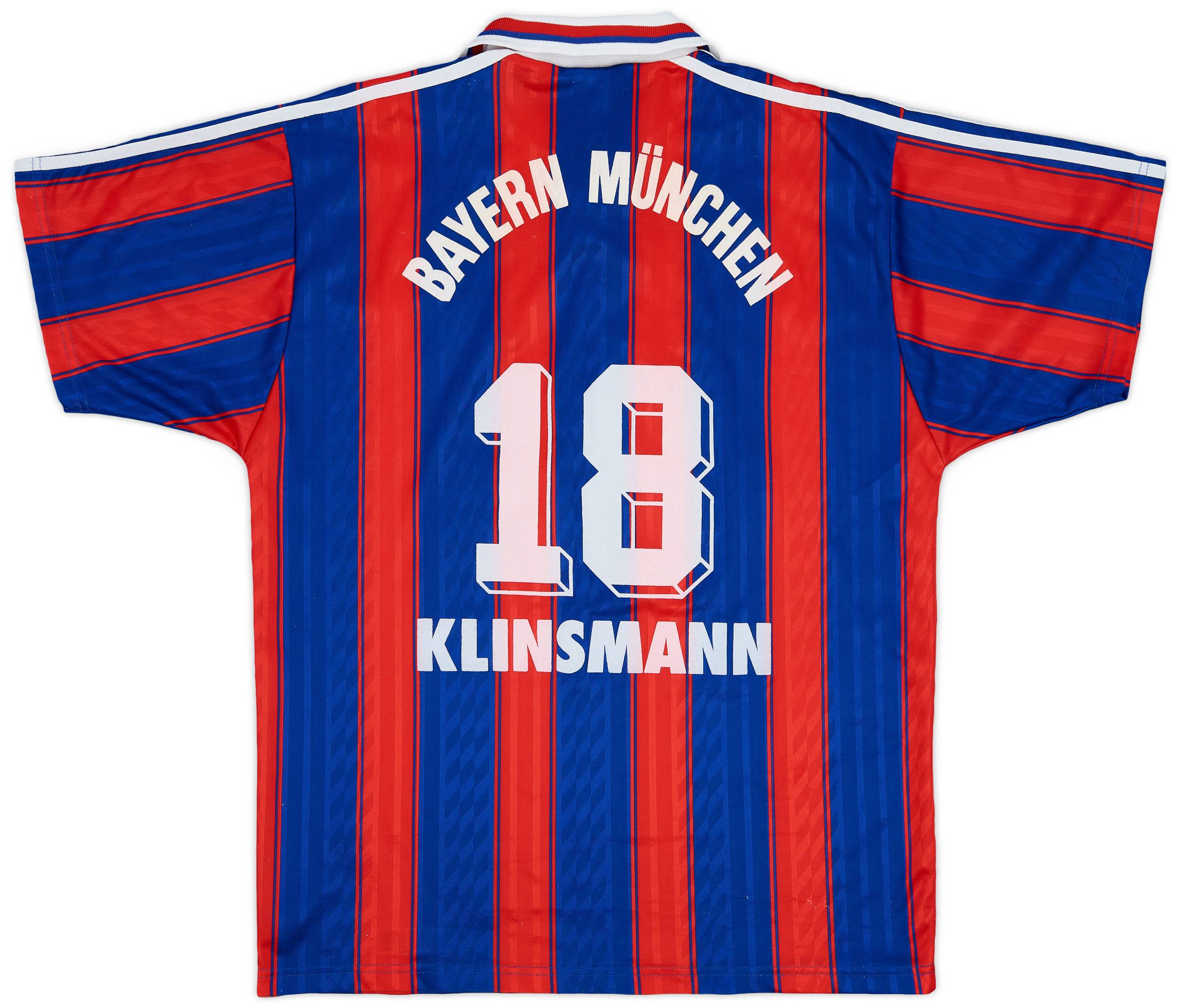 1995-97 Bayern Munich Home Shirt Klinsmann #18 - 8/10 - (M)