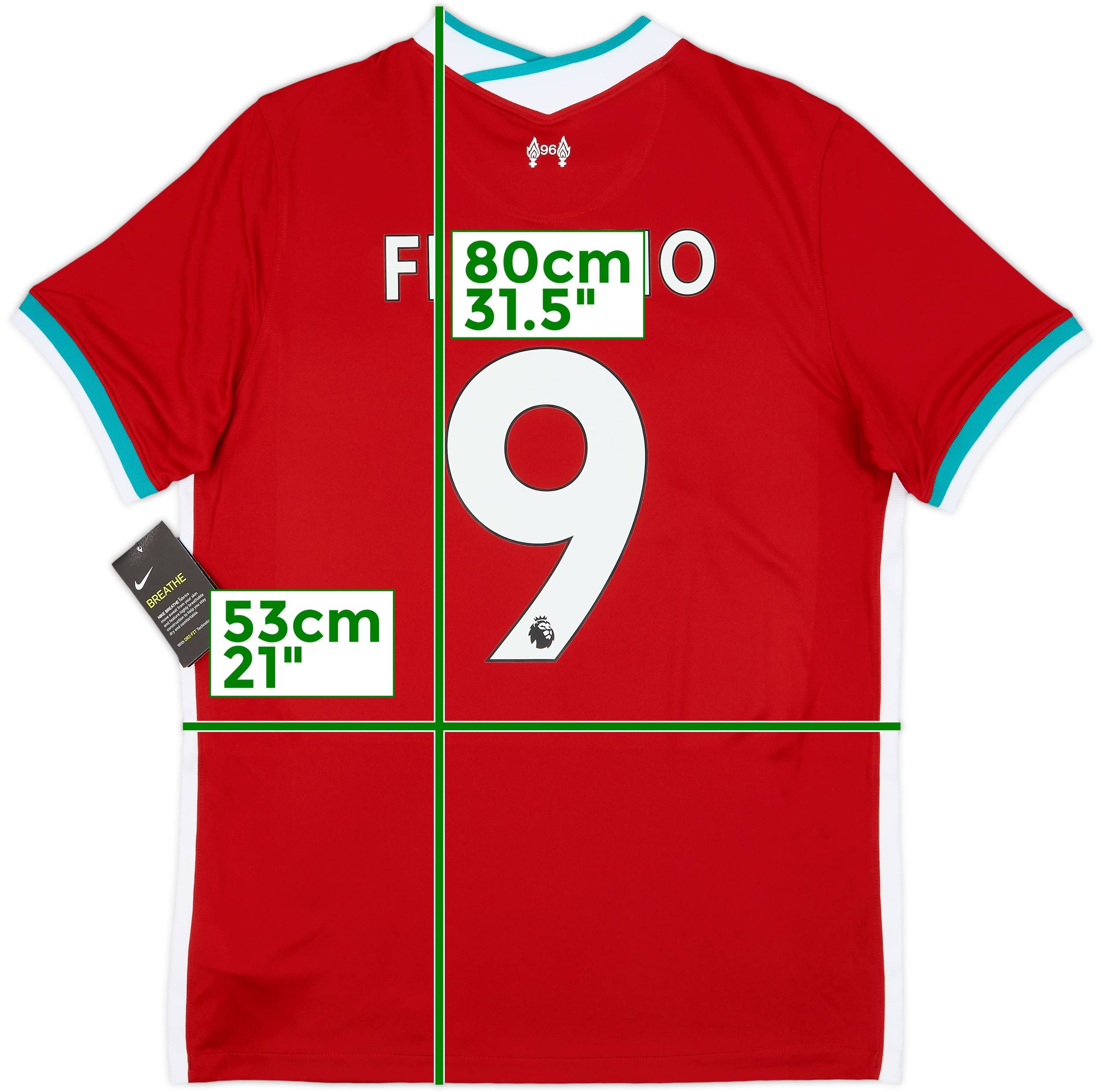 2020-21 Liverpool Home Shirt Firmino #9 (L)