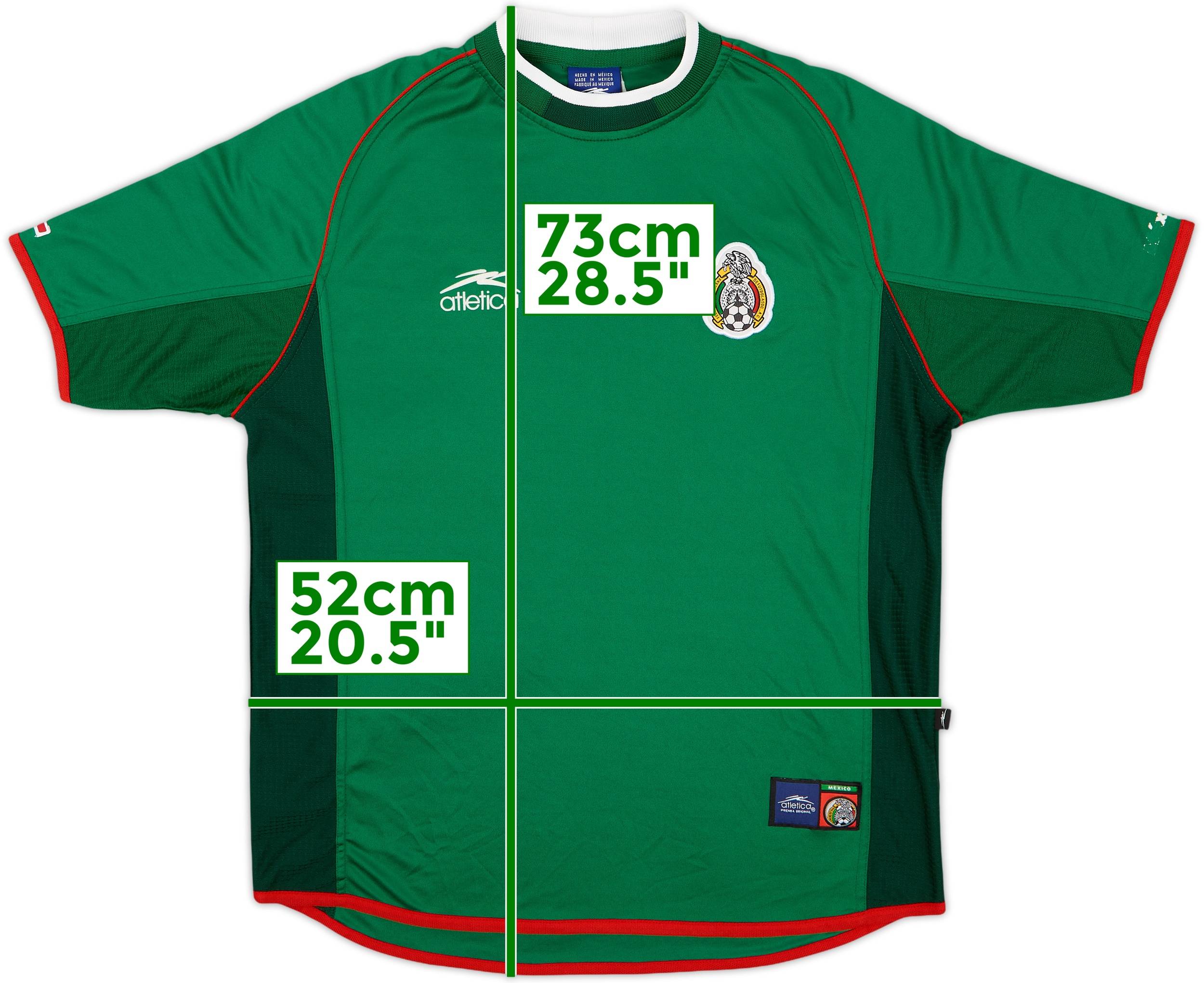 Atletica サッカー2001/02年 メキシコ代表 ユニフォーム 2001-02 Mexico Home Shirt - 7/10 - (M)