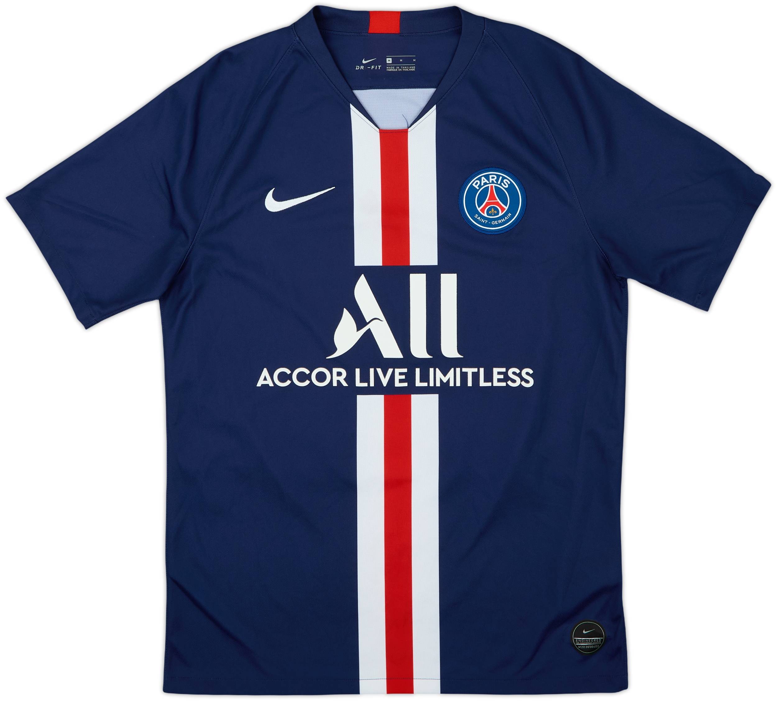 2019-20 Paris Saint-Germain Home Shirt Mbappe #7 - 10/10 - (M)