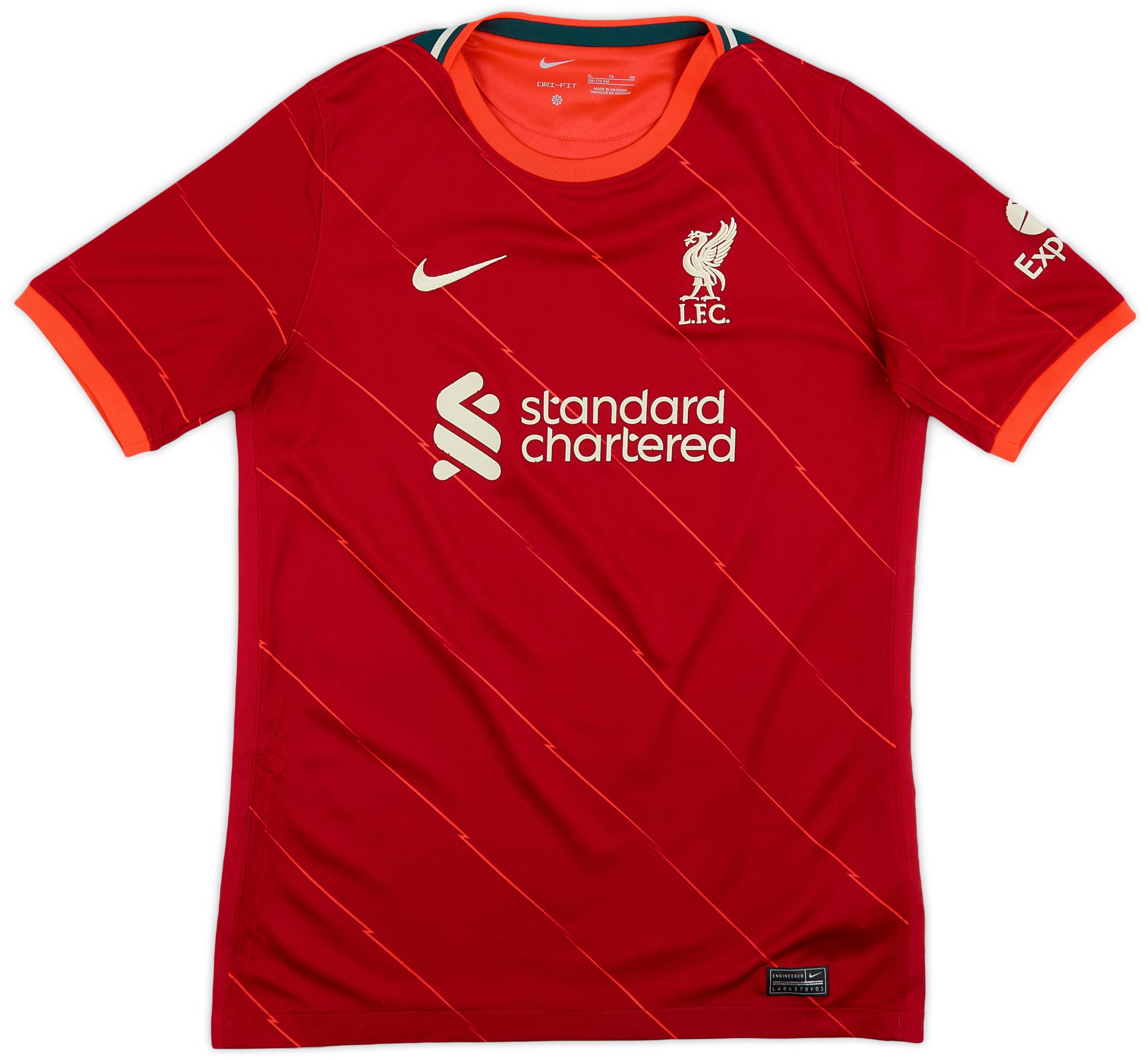 2021-22 Liverpool Home Shirt - 8/10 - (XL.Boys)
