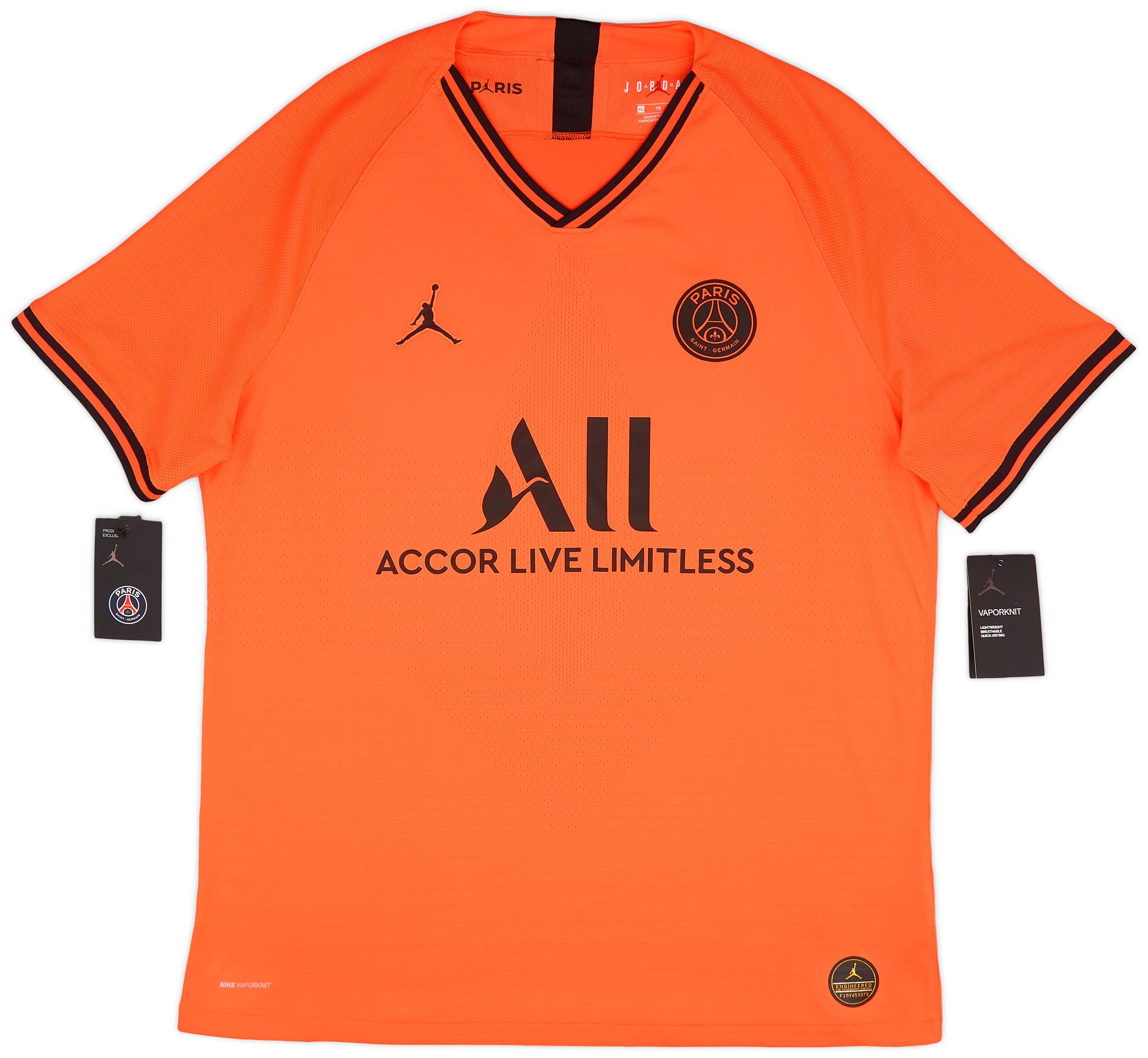 2019 20 Paris Saint Germain x Air Jordan Authentic Vaporknit Away Shirt