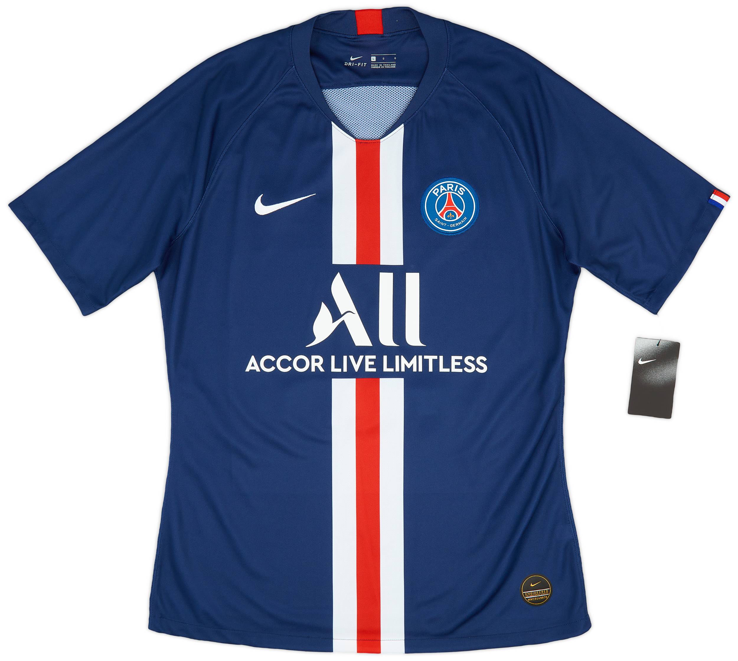 2019-20 Paris Saint-Germain Player Issue Home Shirt (L)