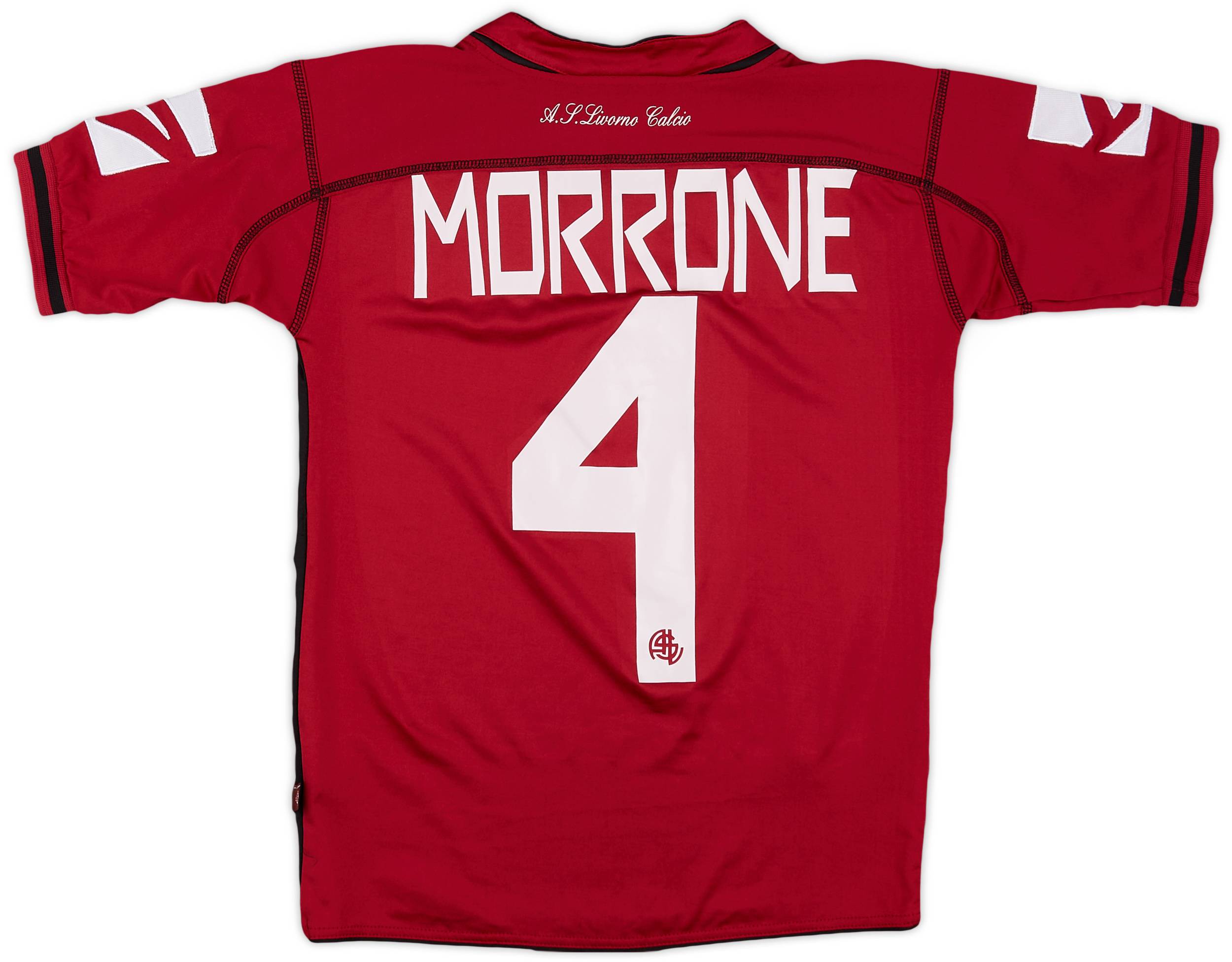2006-07 Livorno Home Shirt Morrone #4 - 8/10 - (XS)