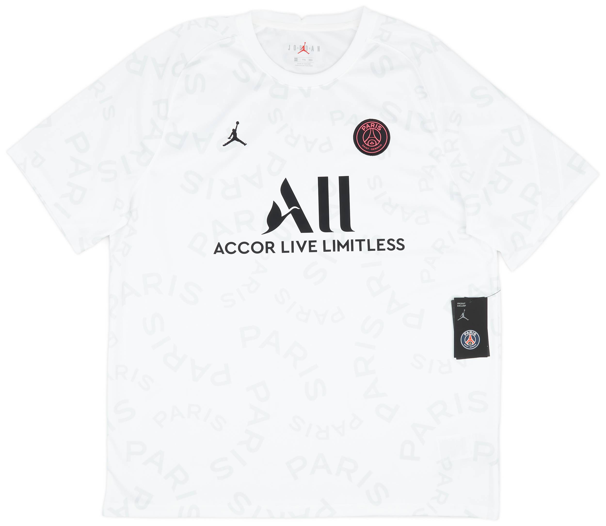2020 21 Paris Saint Germain x Air Jordan Player Issue Warm Up Shirt XXL