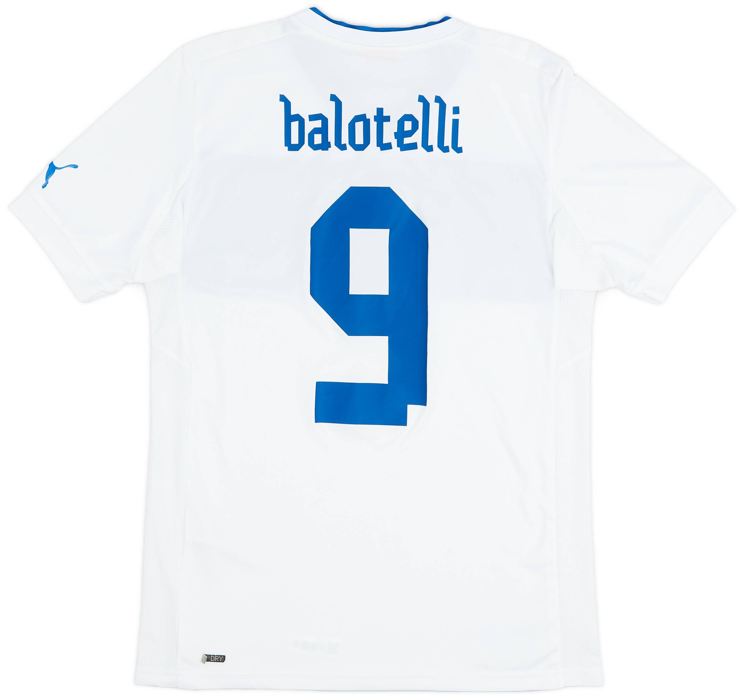 2012-13 Italy Away Shirt Balotelli #9 - 9/10 - (M)