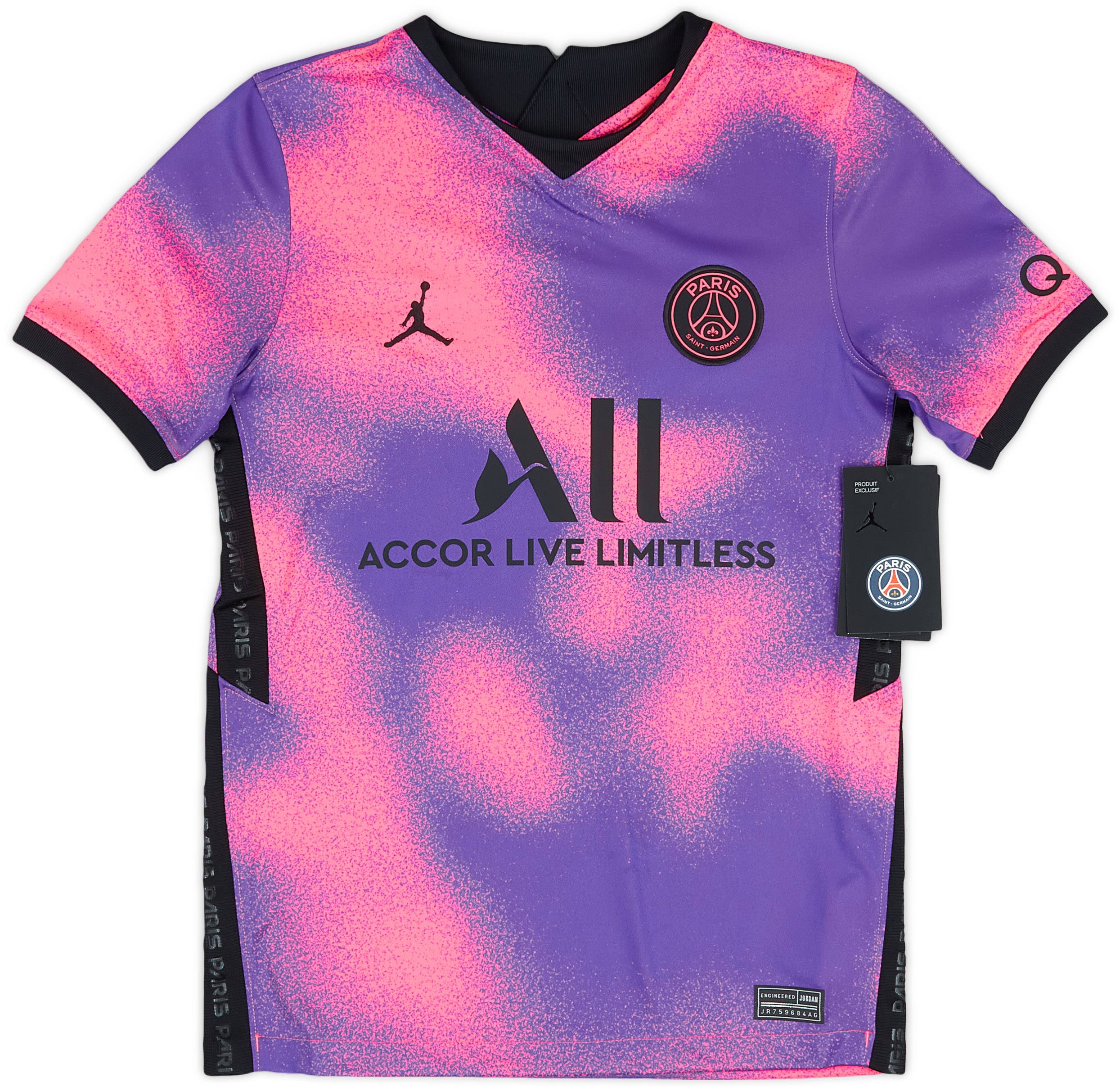 2020 21 Paris Saint Germain x Air Jordan Fourth Shirt M.Kids
