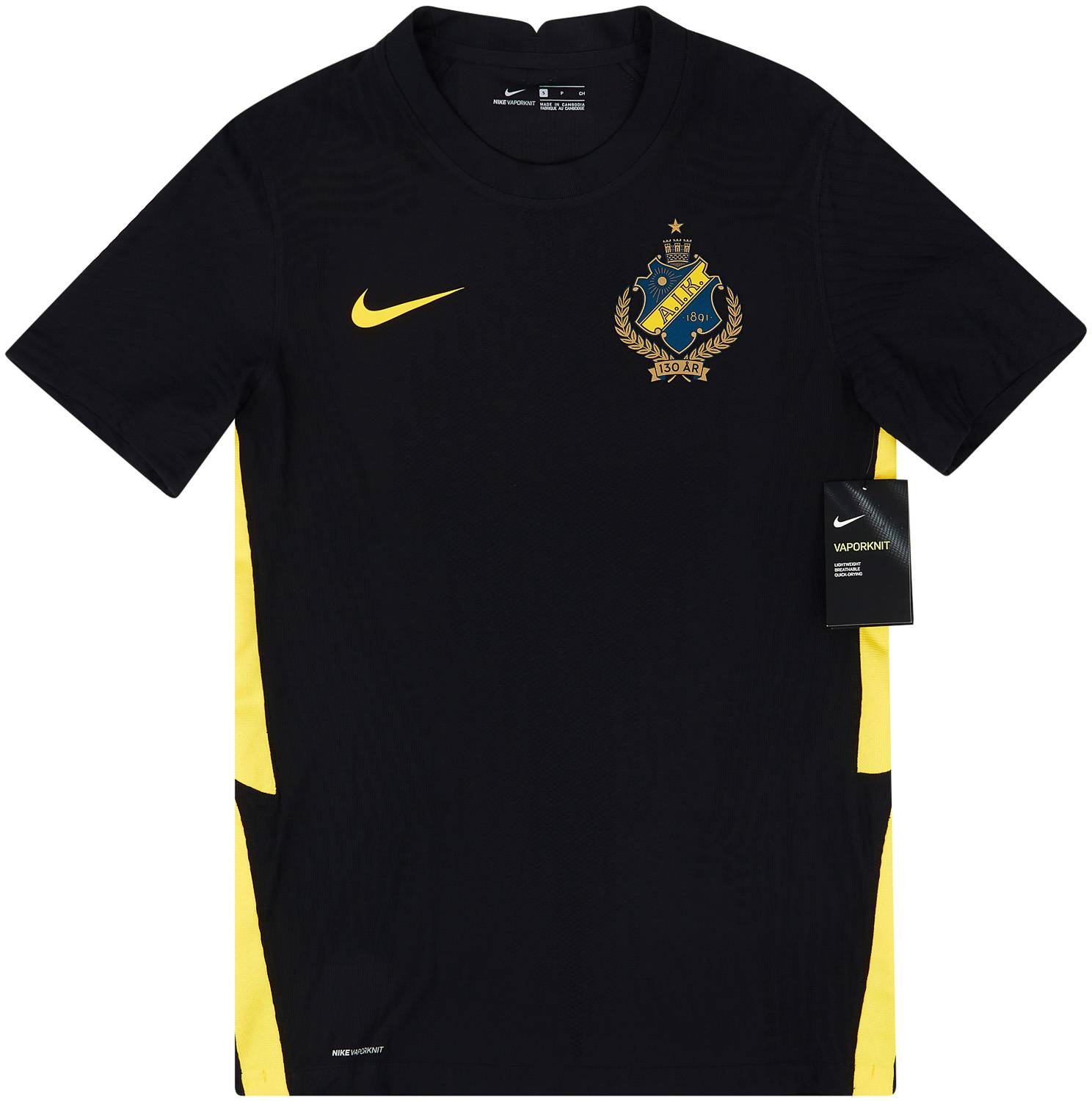 2021 AIK Stockholm Player Issue Vaporknit Home Shirt S