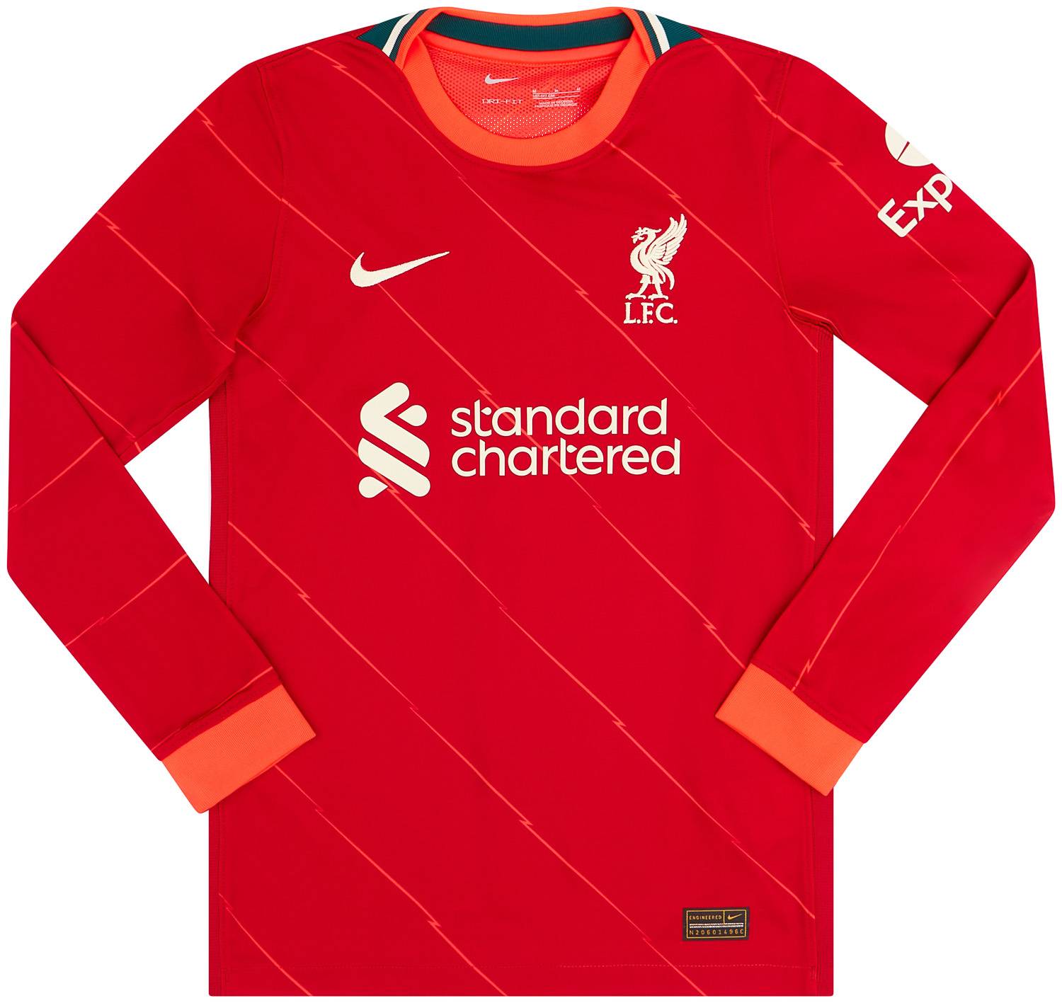2021-22 Liverpool Home L/S Shirt - NEW - (KIDS)