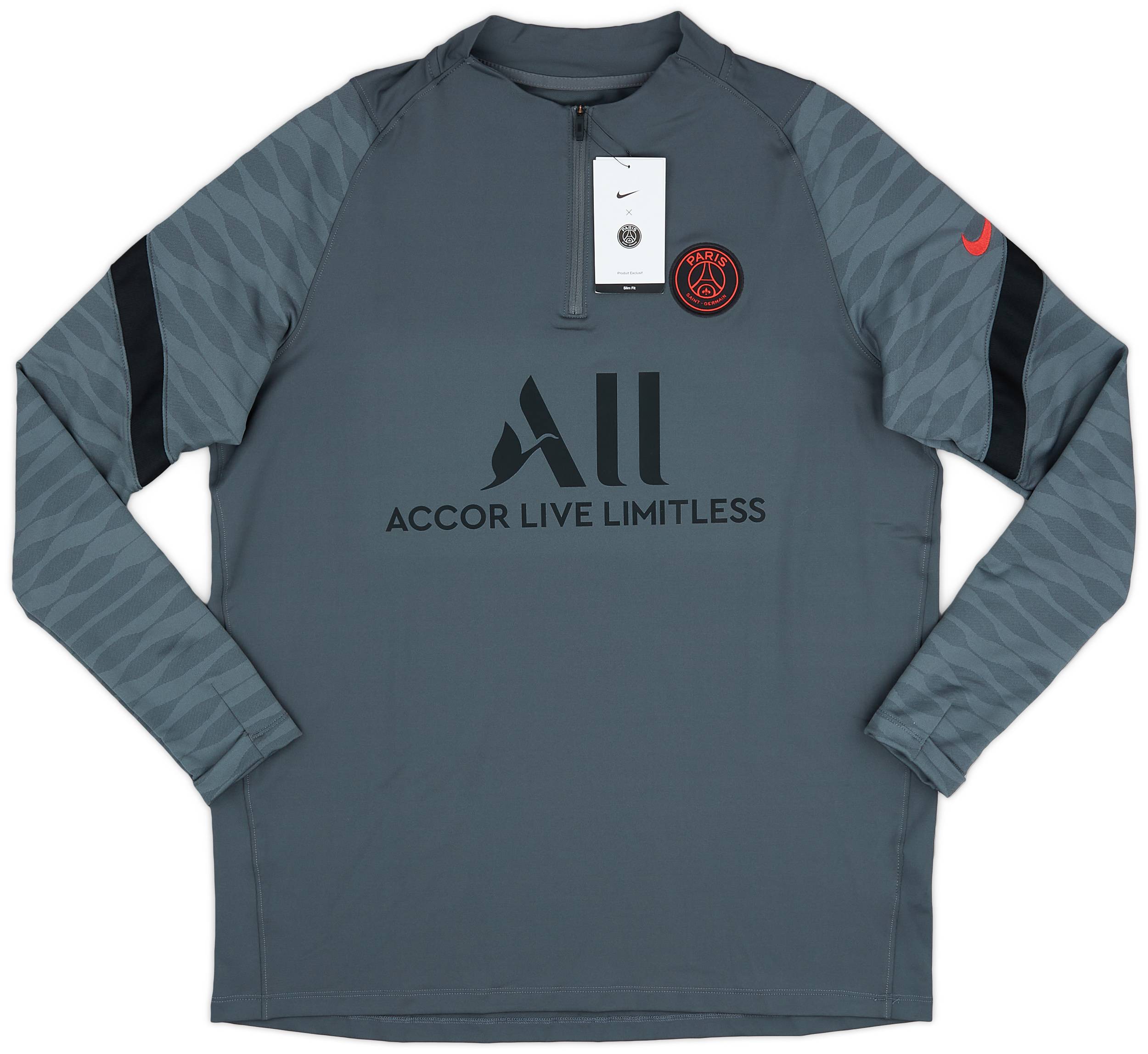 2021-22 Paris Saint-Germain Nike 1/4 Zip Drill Top (XXL)