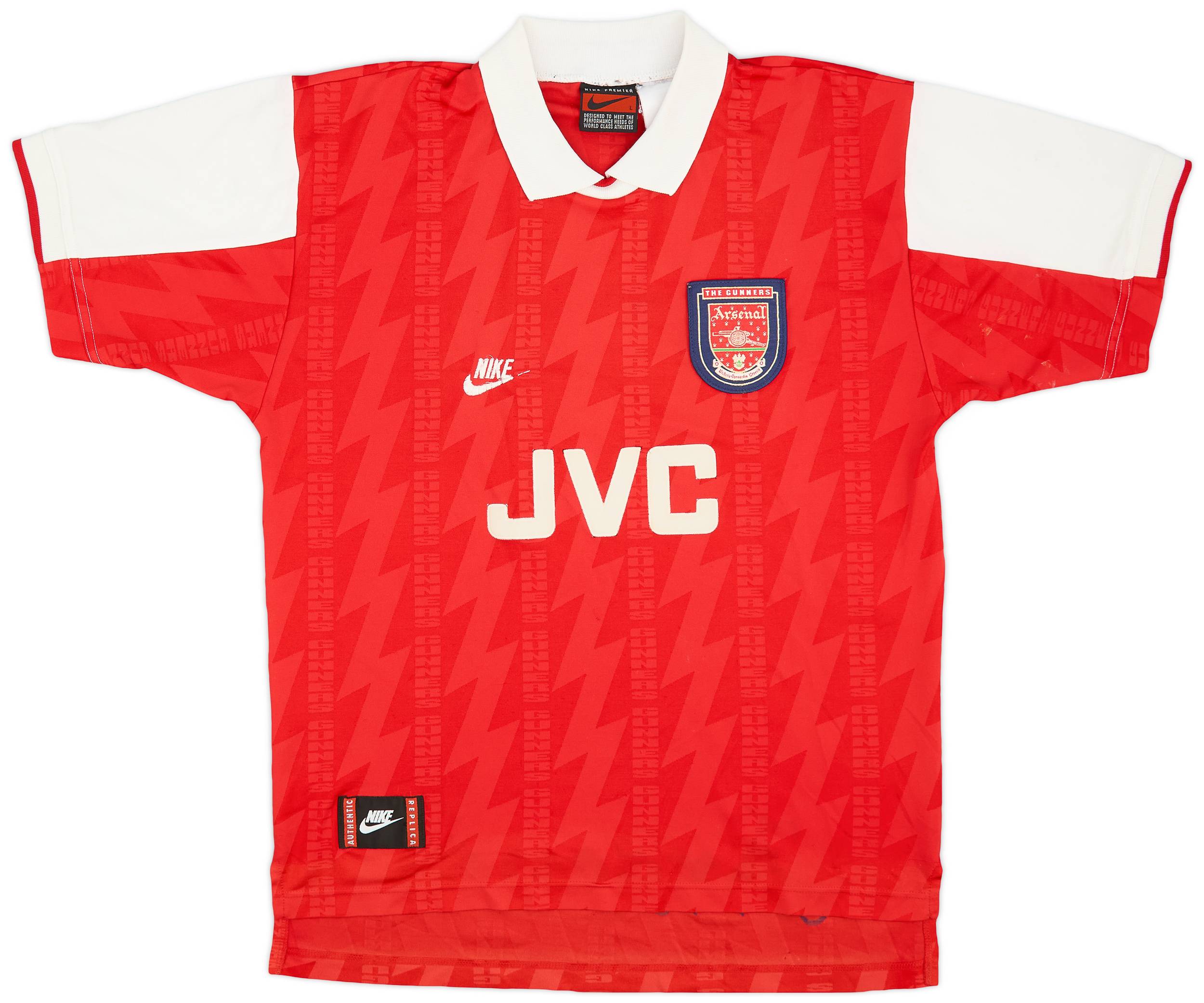 ベビーグッズも大集合 Home Arsenal 1994-96 Shirt (L) - 4/10 - ウェア