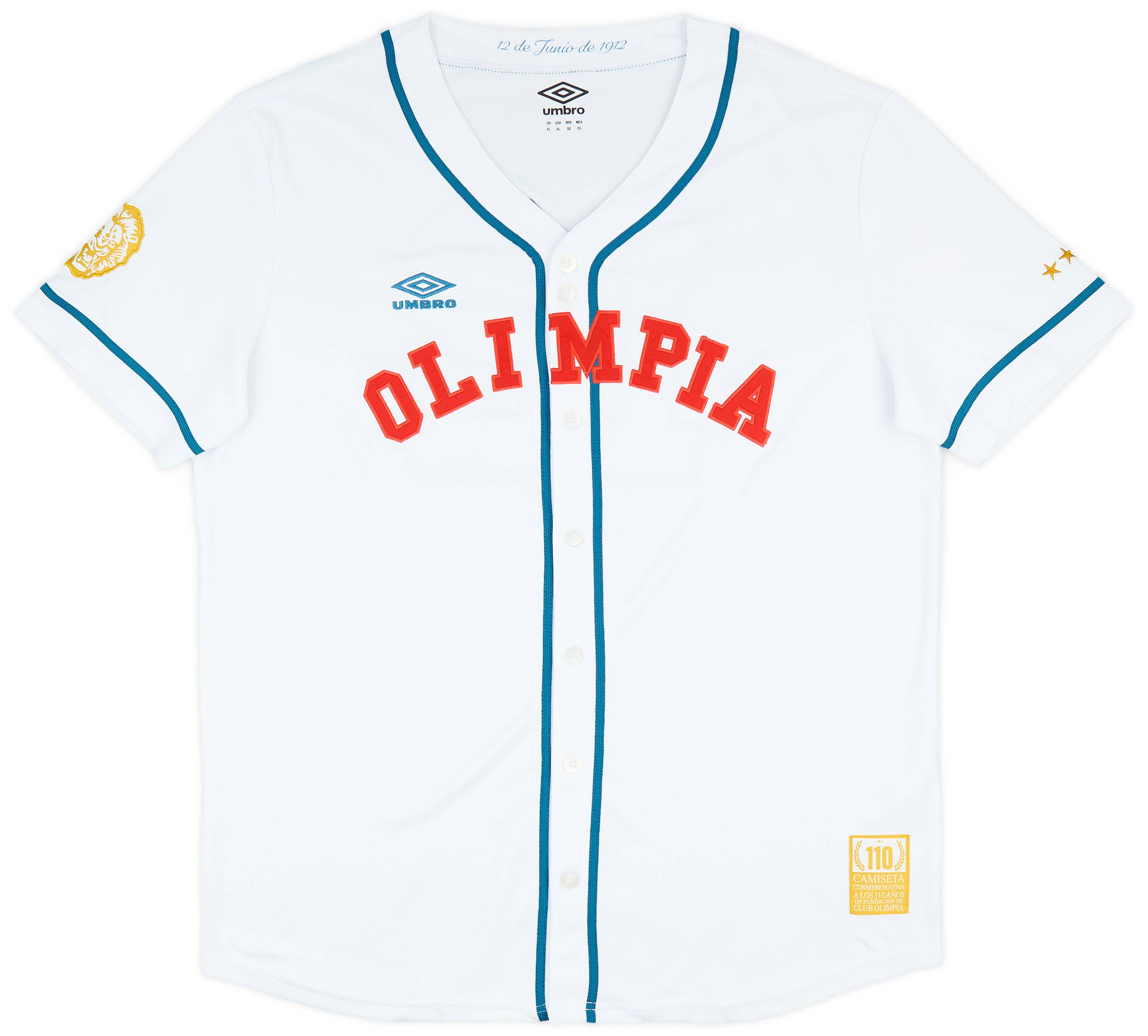 2022-23 CD Olimpia 110th Anniversary Baseball Shirt