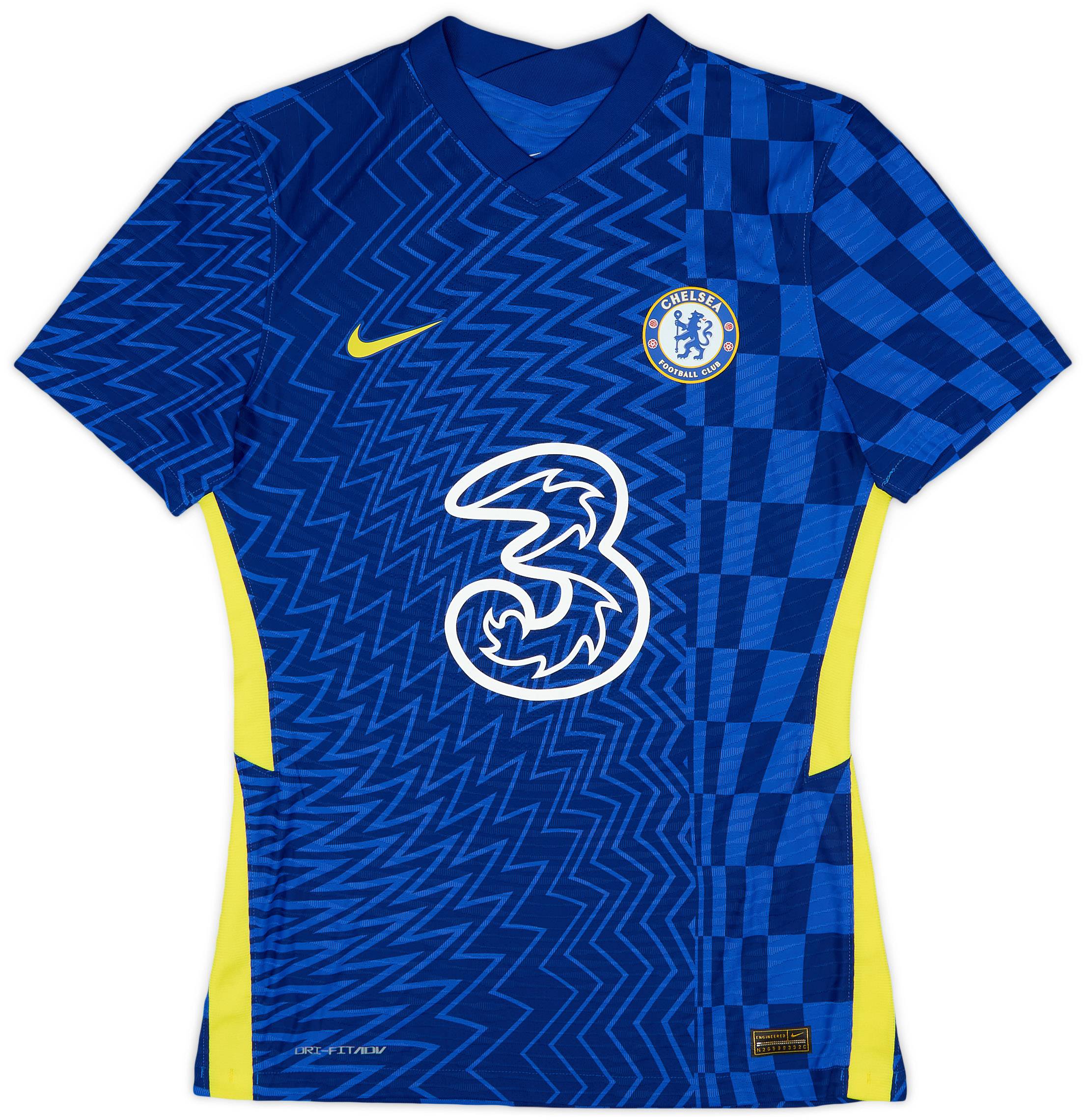 2021-22 Chelsea Player Issue Signed Home Shirt Kante #7 - 8