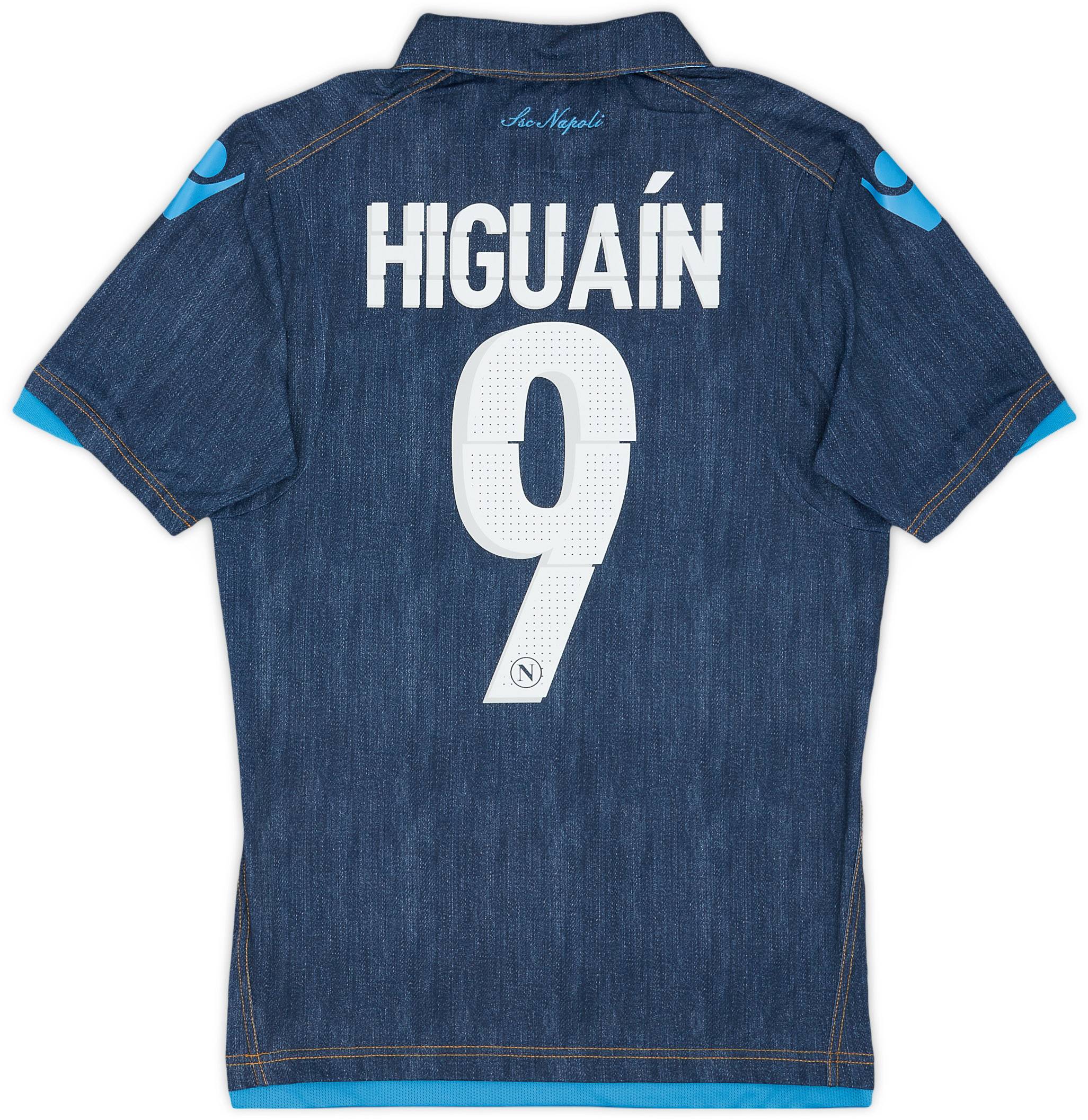 2014-15 Napoli Away Shirt Higuain #9 - 6/10 - (M)